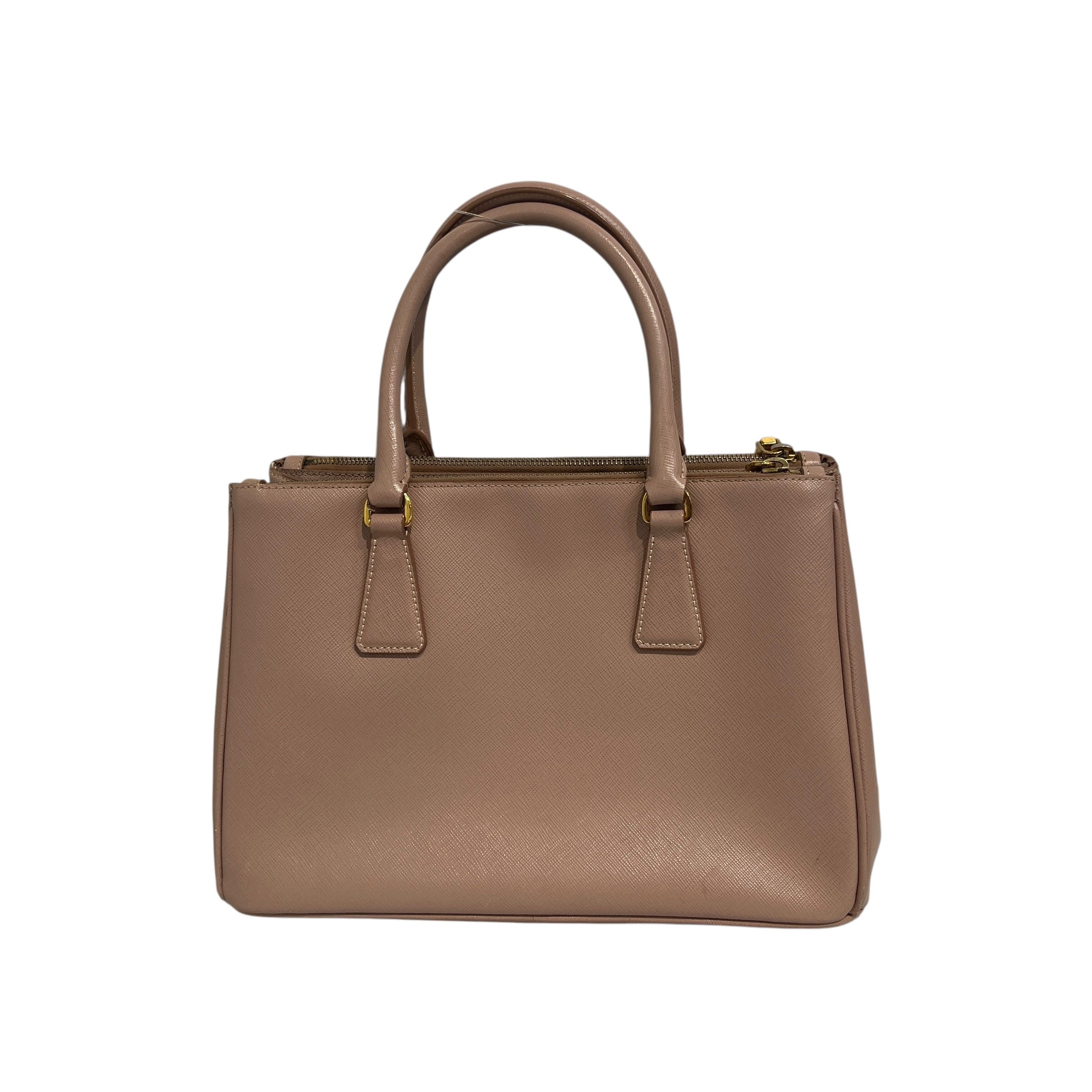 PRADA/Bag/Leather/PNK/gallenia double zip view 3