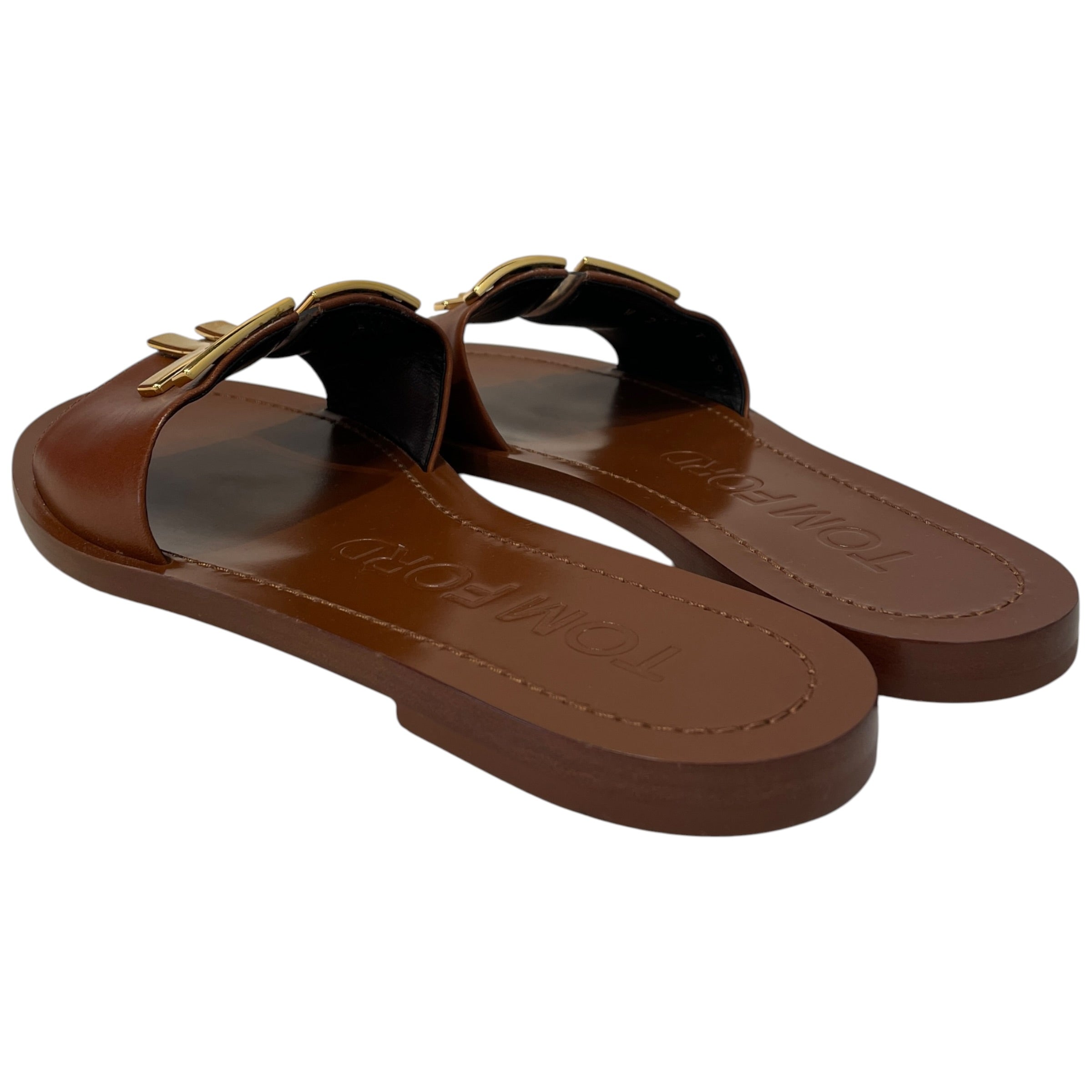 TOM FORD/Sandals/EU 39/Leather/BRW/Whitney view 2