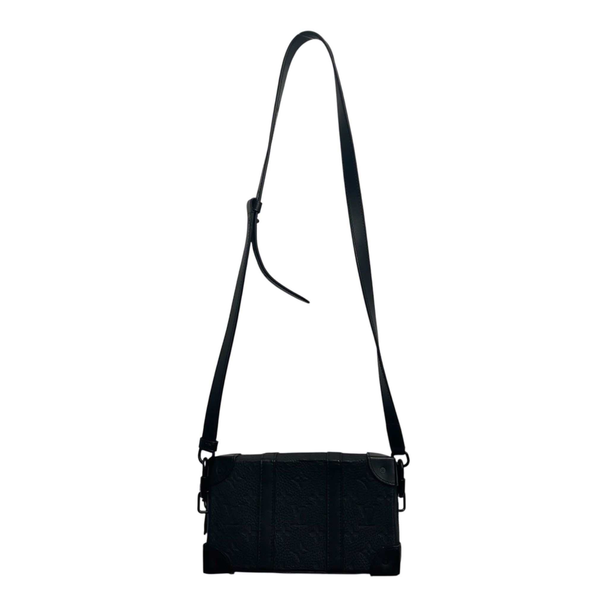 LOUIS VUITTON/Cross Body Bag/Monogram/Leather/BLK/Mini chest view 2