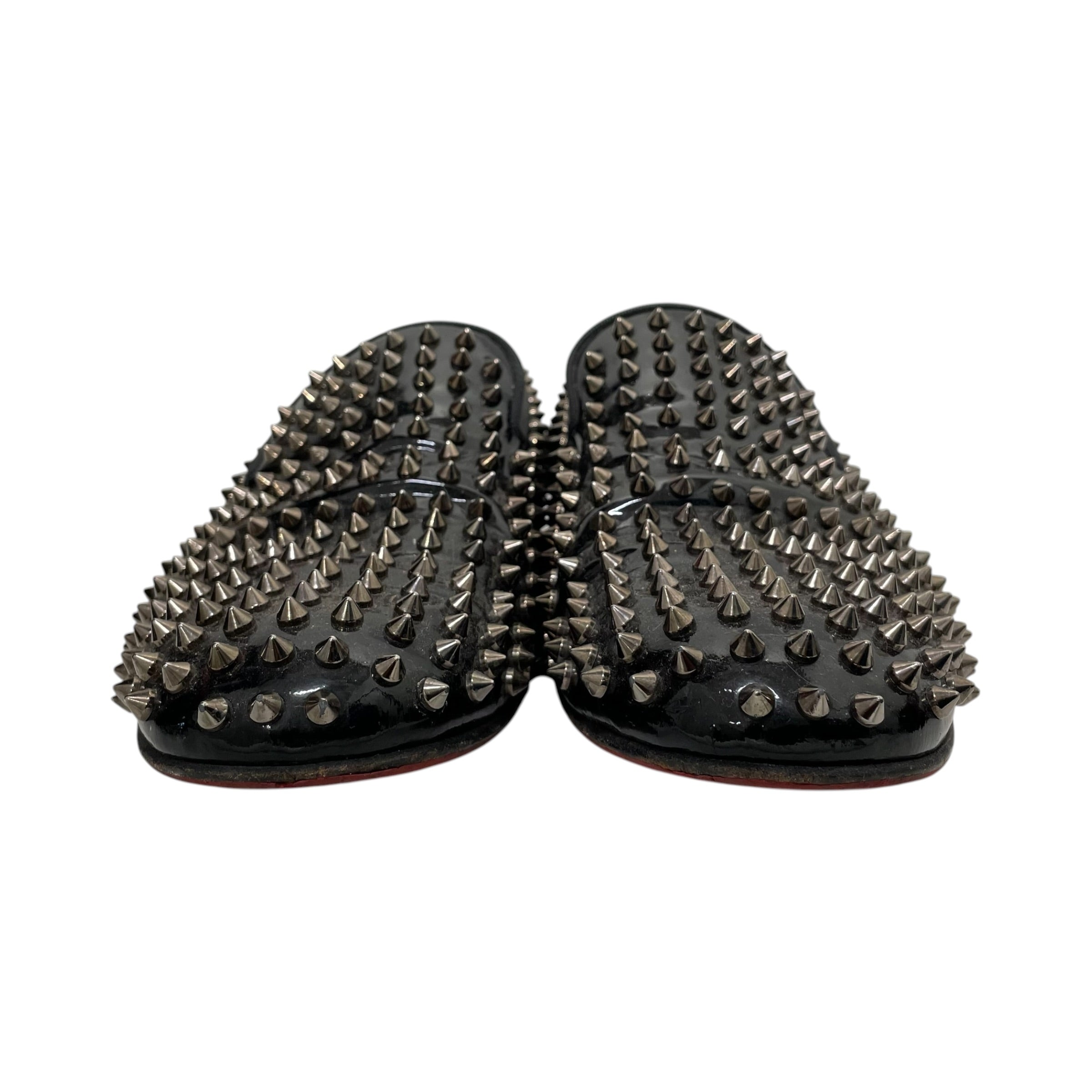 Christian Louboutin/Loafers/EU 43/Leather/BLK/STUDDED view 3