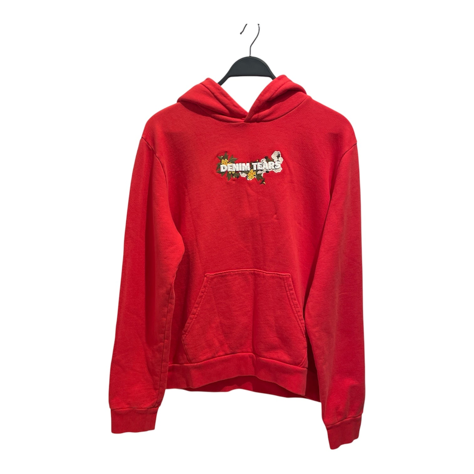 DENIM TEARS/Hoodie/M/Cotton/RED/Floral hoodie NWT view 1