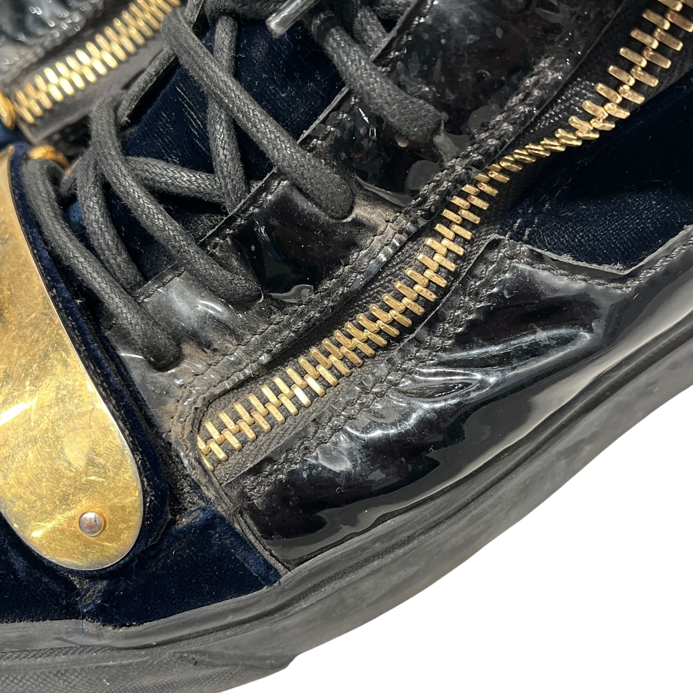 Giuseppe Zanotti/Hi-Sneakers/EU 42/Leather/BLK/GOLD HARDWARE view 10