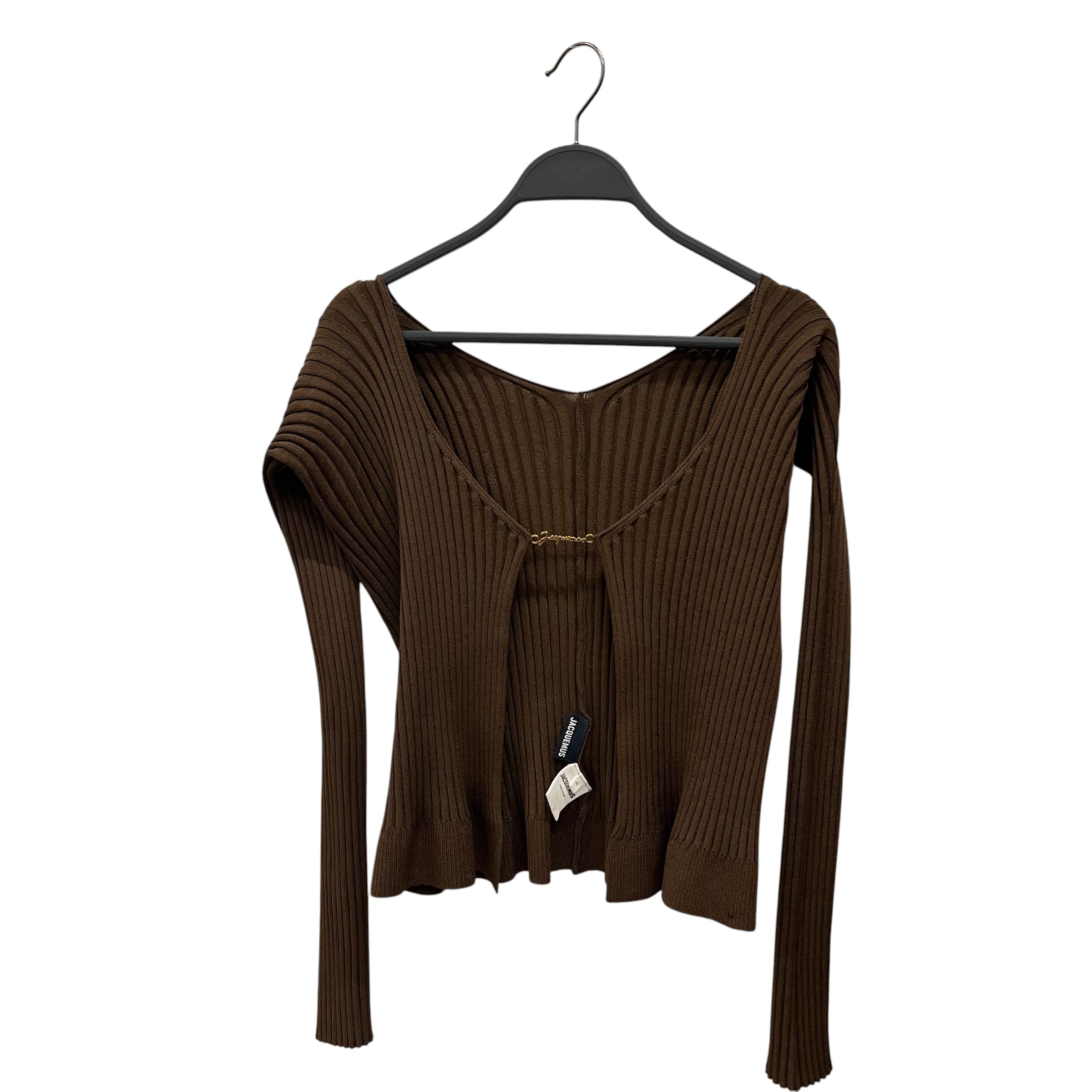 JACQUEMUS/Cardigan/40/Cotton/BRW/ view 1