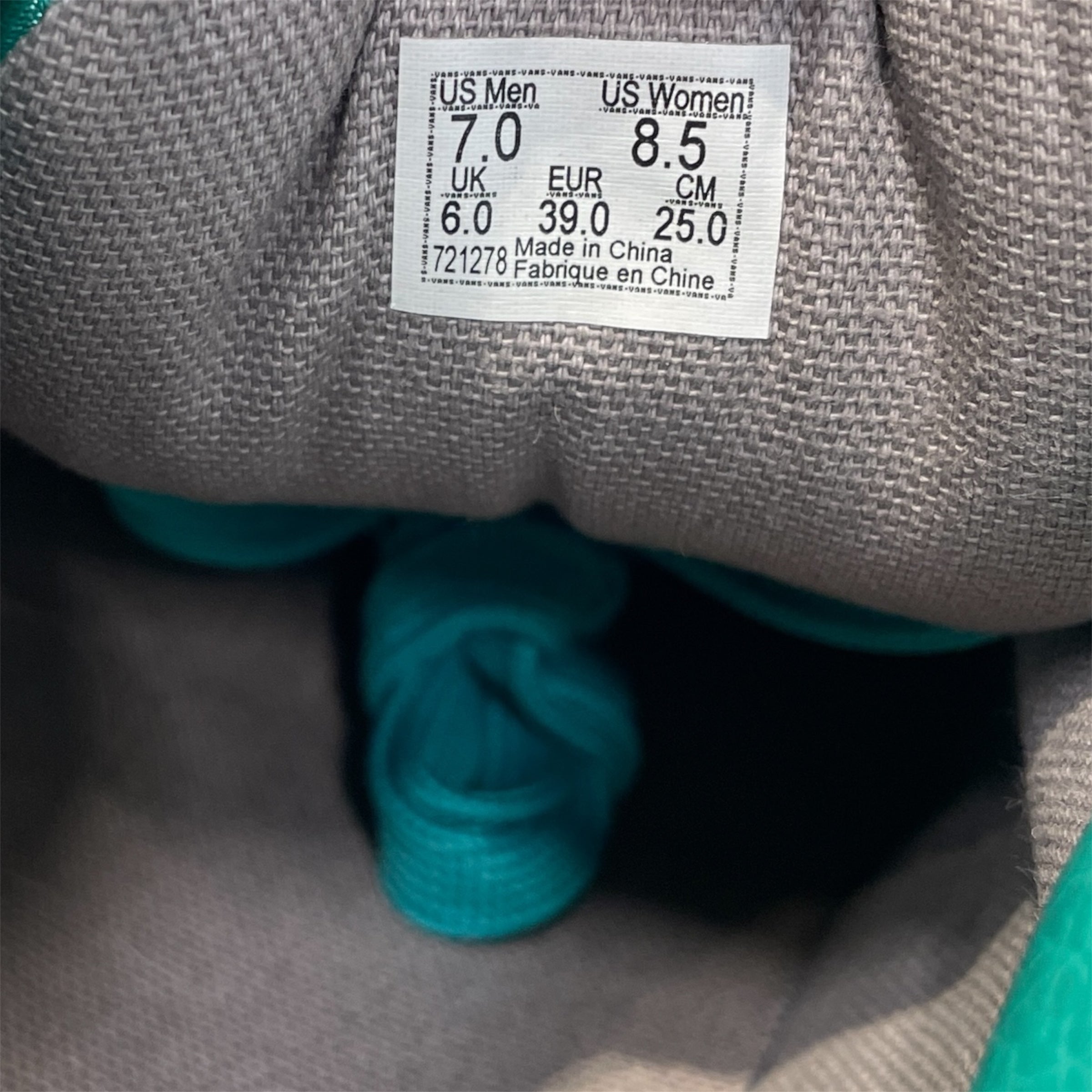 OPENING CEREMONY/VANS/Low-Sneakers/US 7/GRN/Satin Quilting view 4