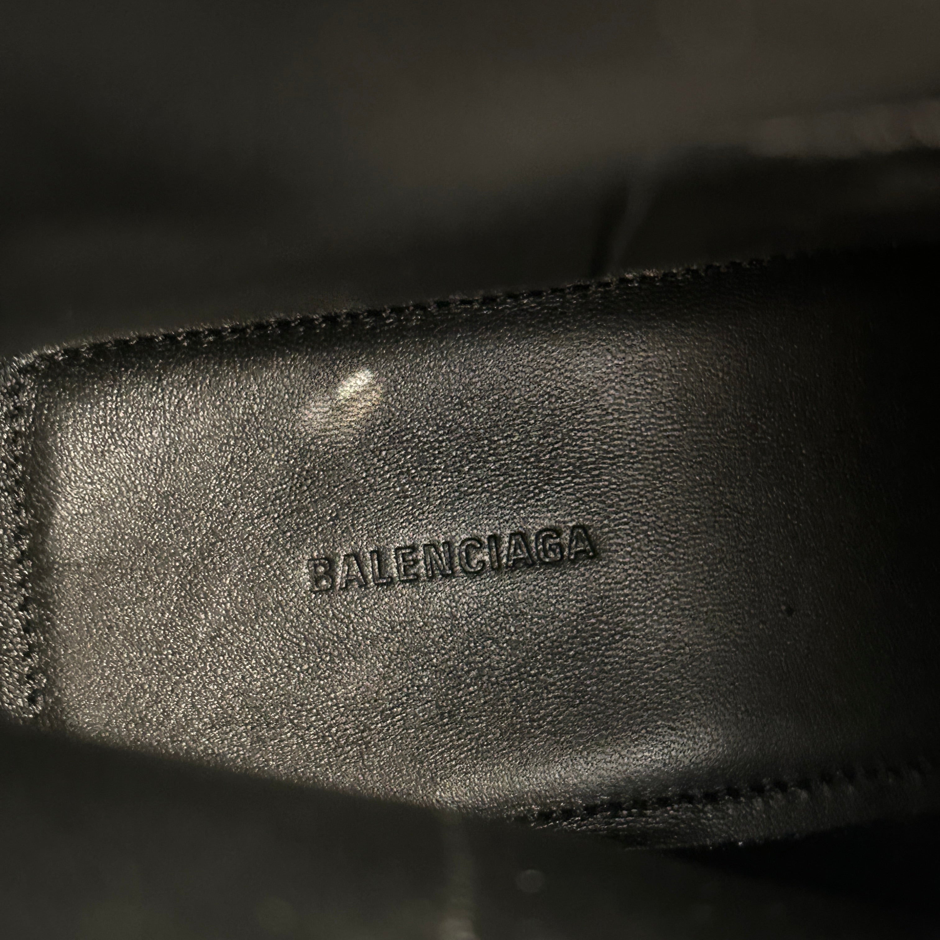 BALENCIAGA/Boots/US 9/Leather/BLK/Square toe view 3