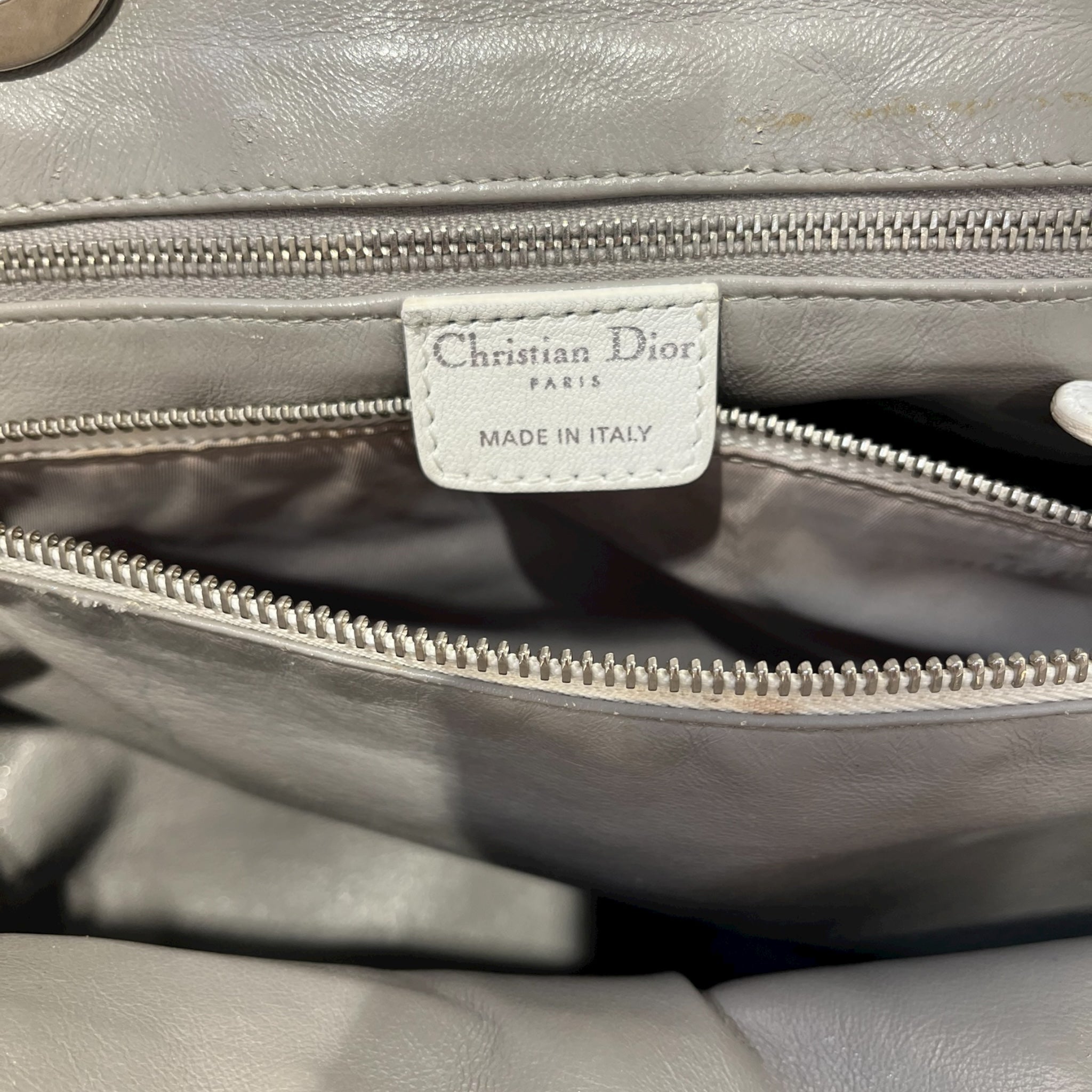 Christian Dior/Bag/Leather/WHT/ view 6