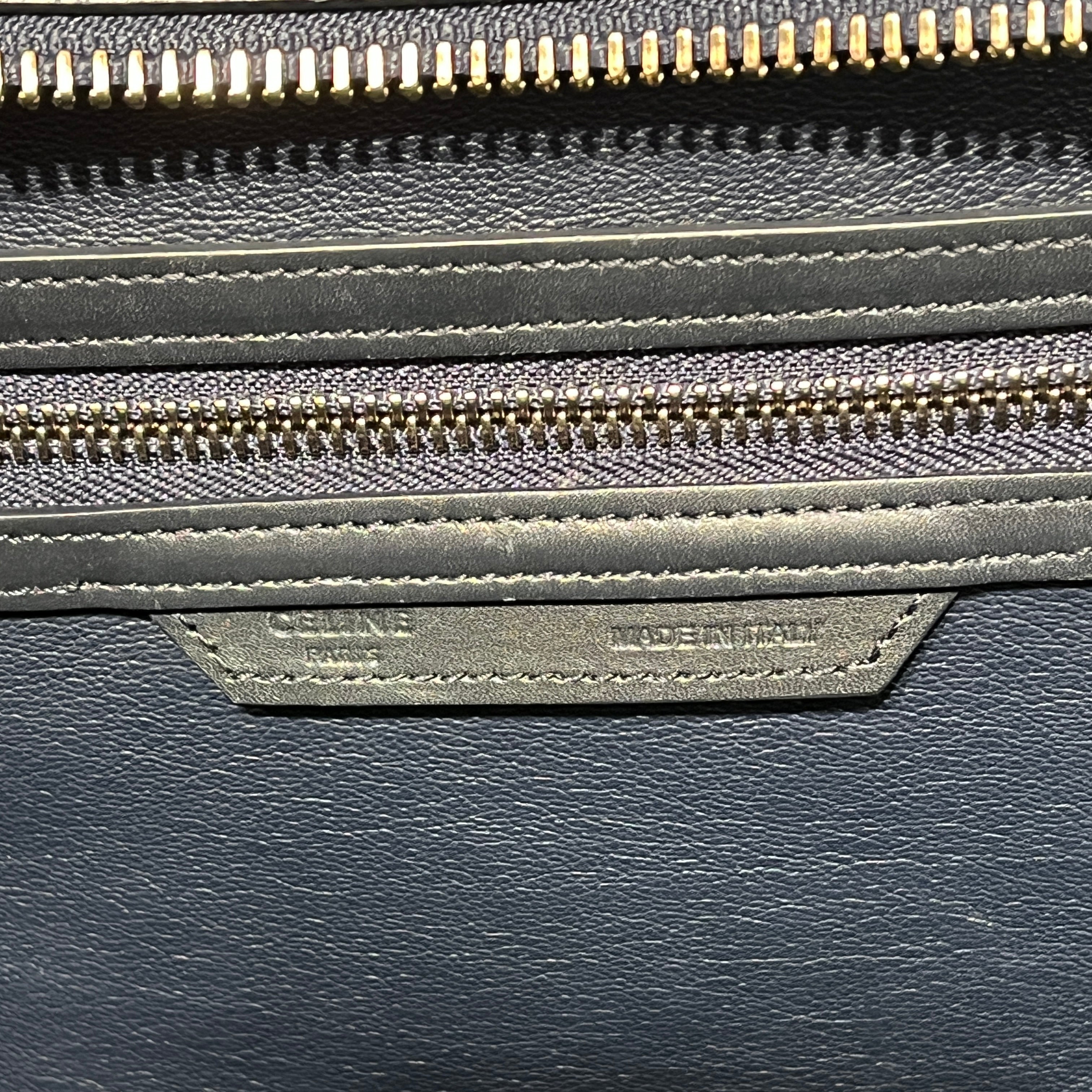 CELINE/Tote Bag/Border/Leather/BLU/Mini Luggage Tote in Blue view 17