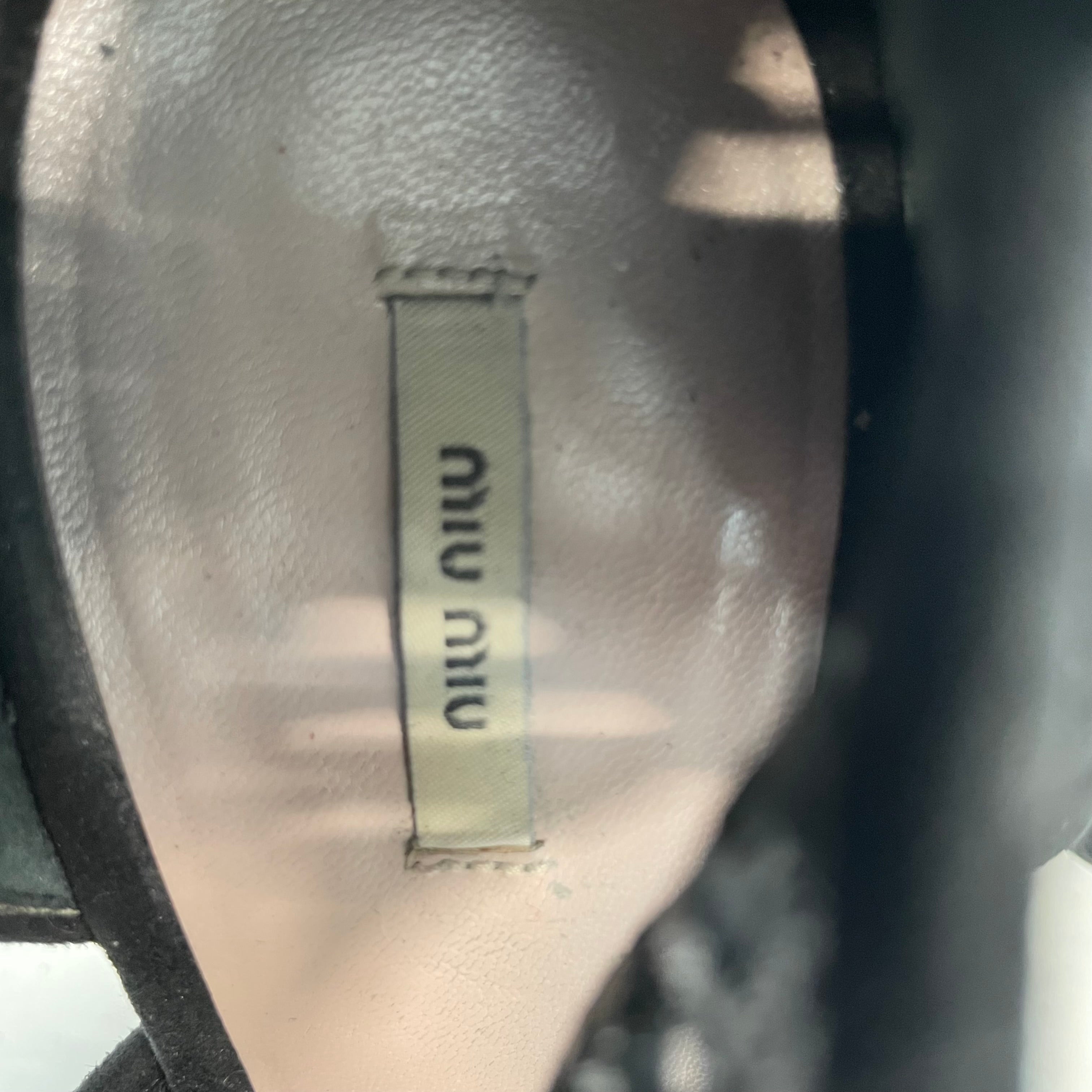 MIU MIU/Heels/US 8/BLK/cut out caged heels view 3
