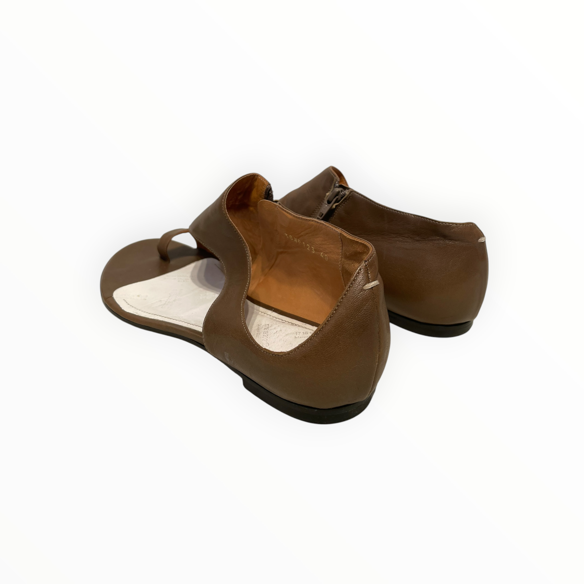 Maison Martin Margiela/Sandals/EU 40/Leather/BRW/Open-Toe/ view 2
