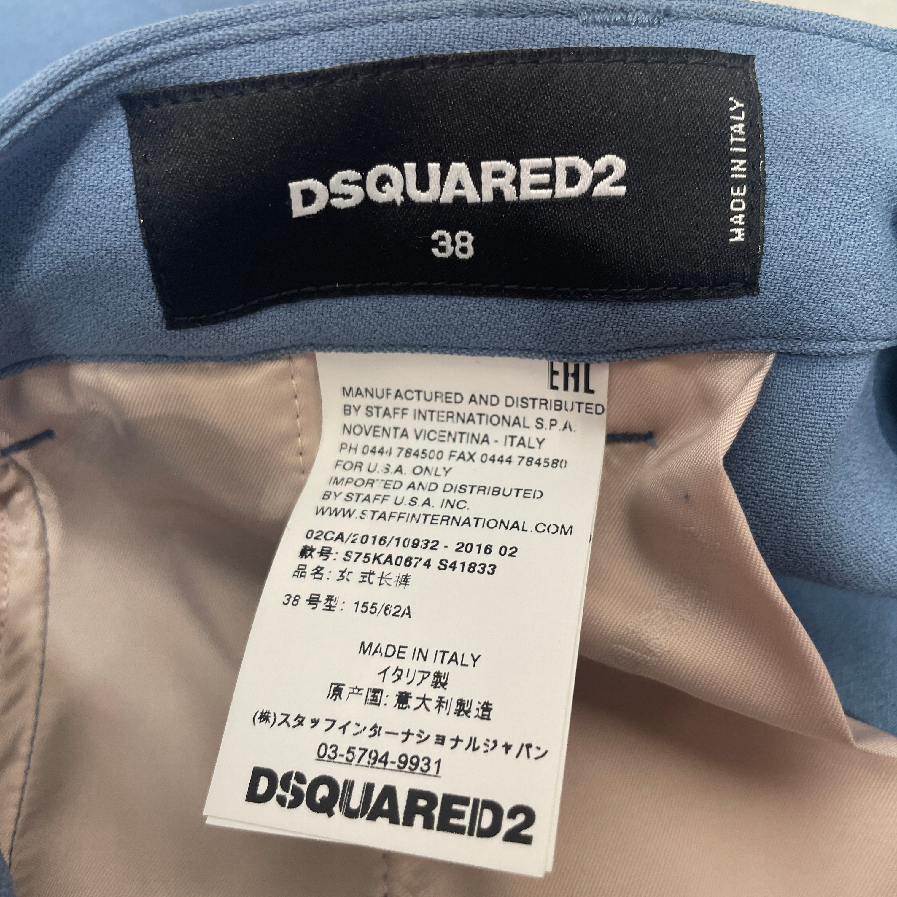 DSQUARED2/Bottoms/38/Cotton/BLU/ view 3