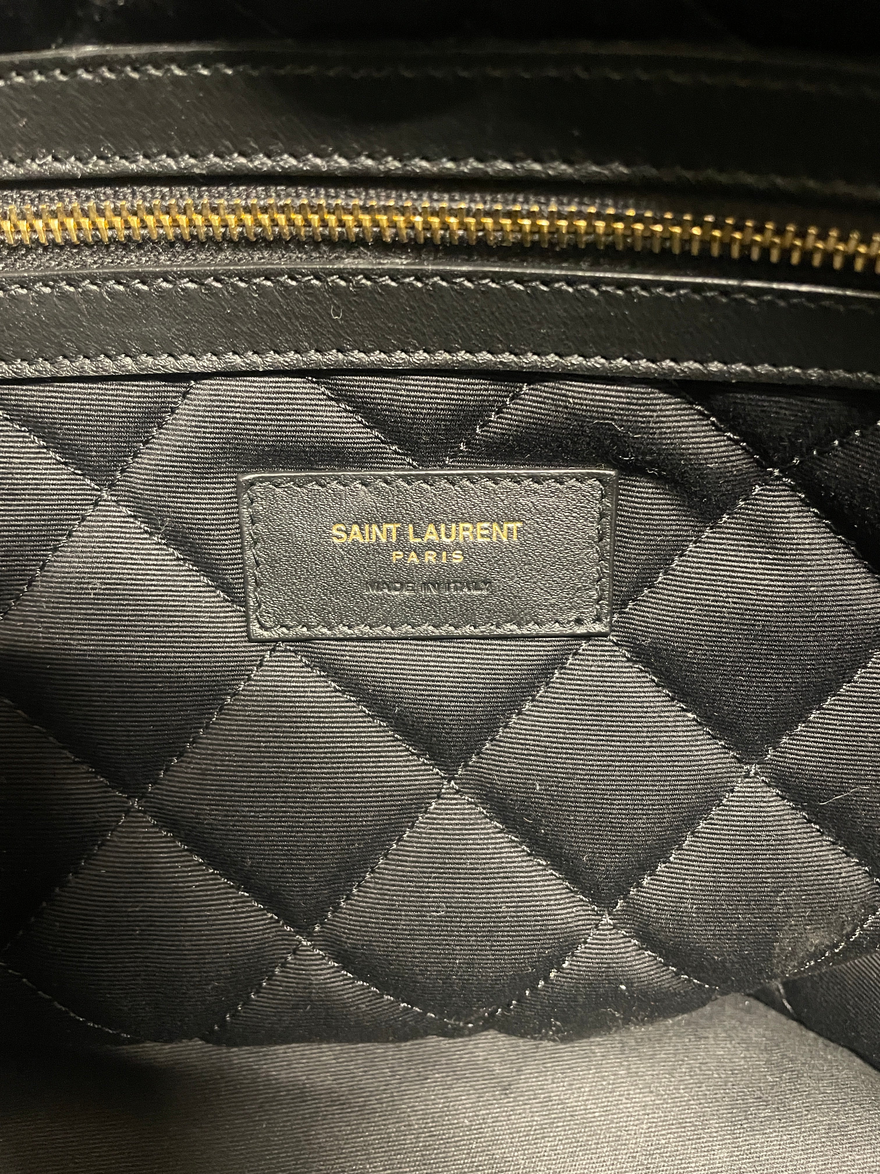 SAINT LAURENT/Bag/Leather/BLK/M8XH9/GOLD HARDWARE view 7