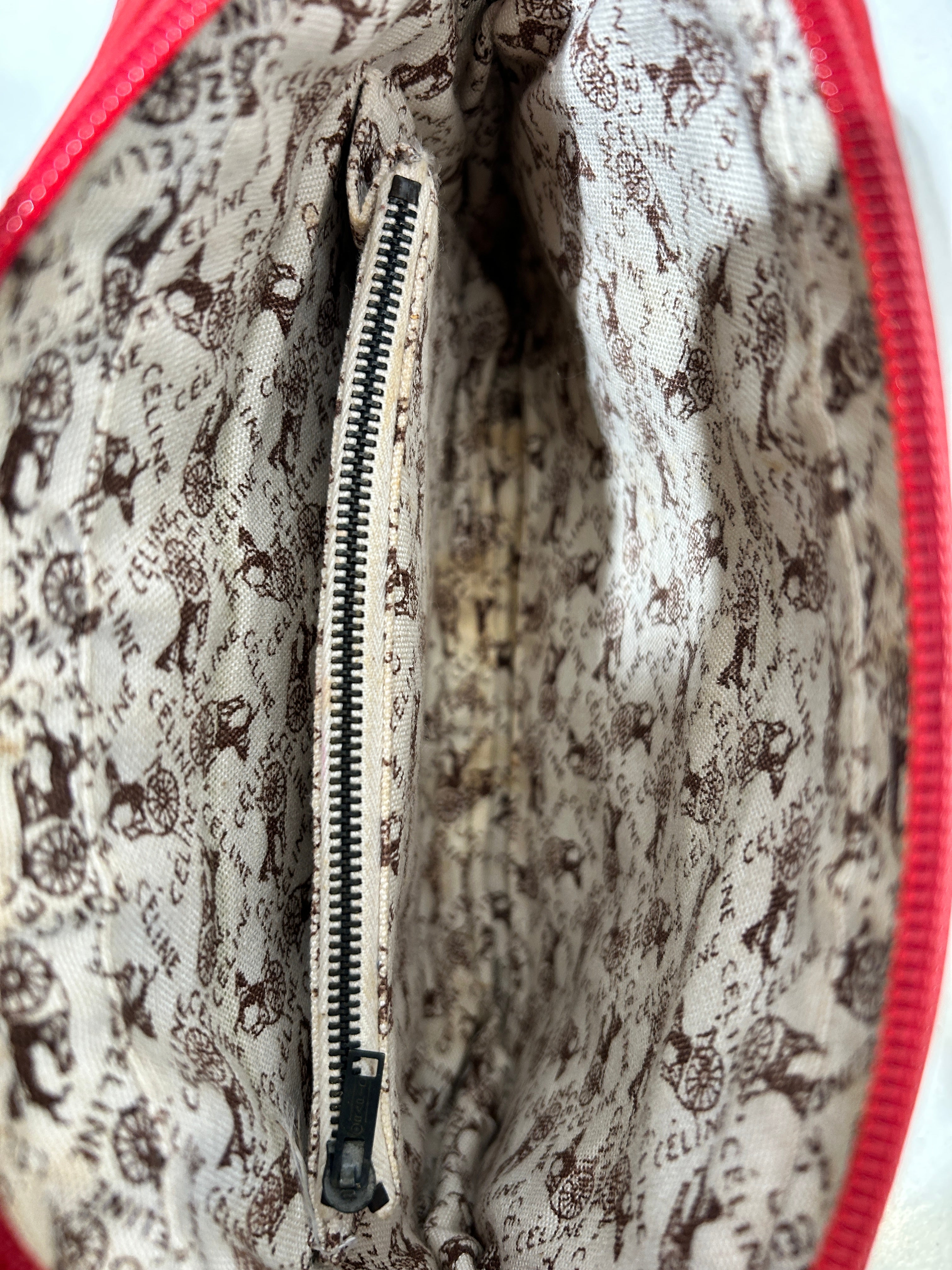 CELINE/Cross Body Bag/Leather/VINTAGE DOUBLE FLAP view 4