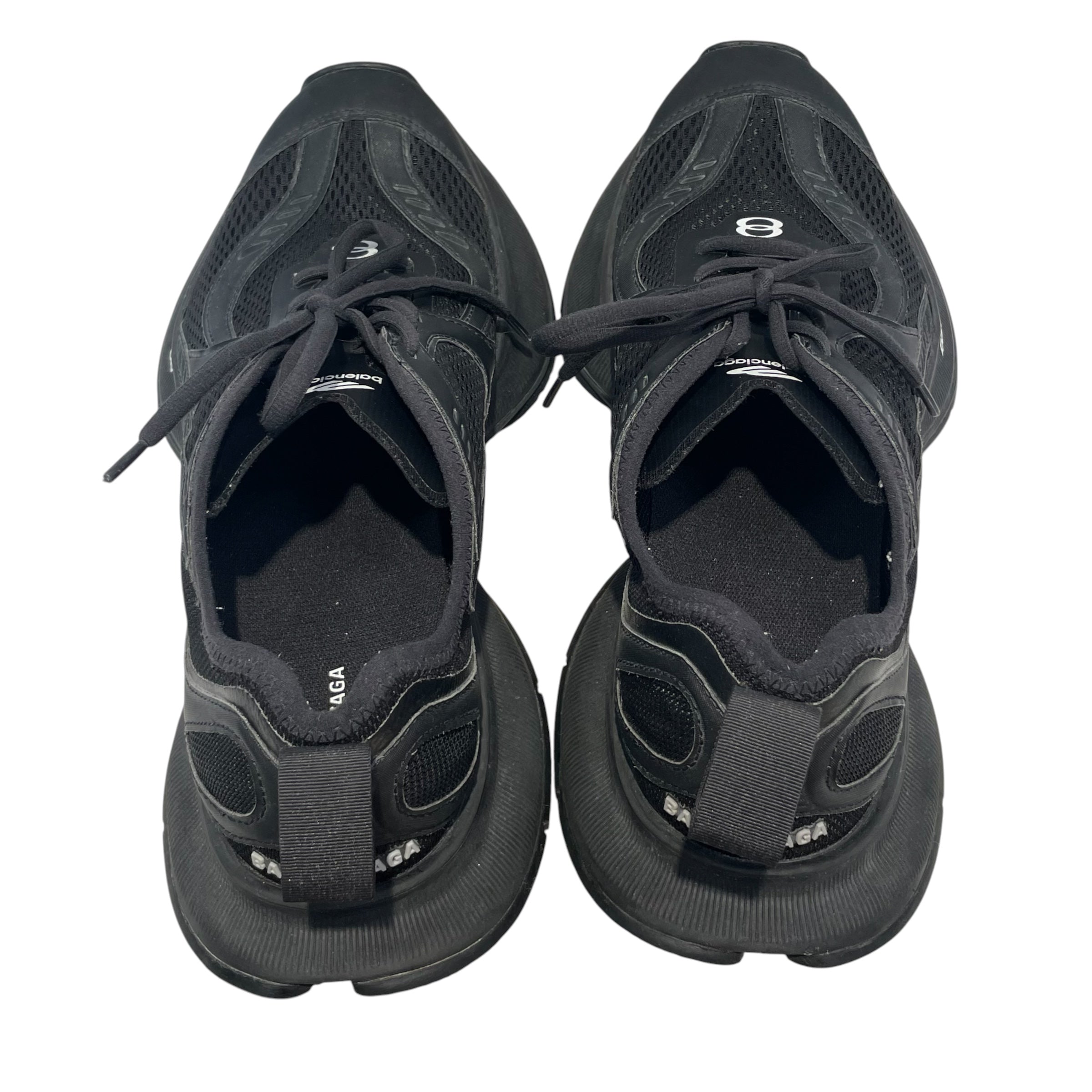 BALENCIAGA/Low-Sneakers/US 9/Nylon/BLK/cicuit 793944 all black view 3