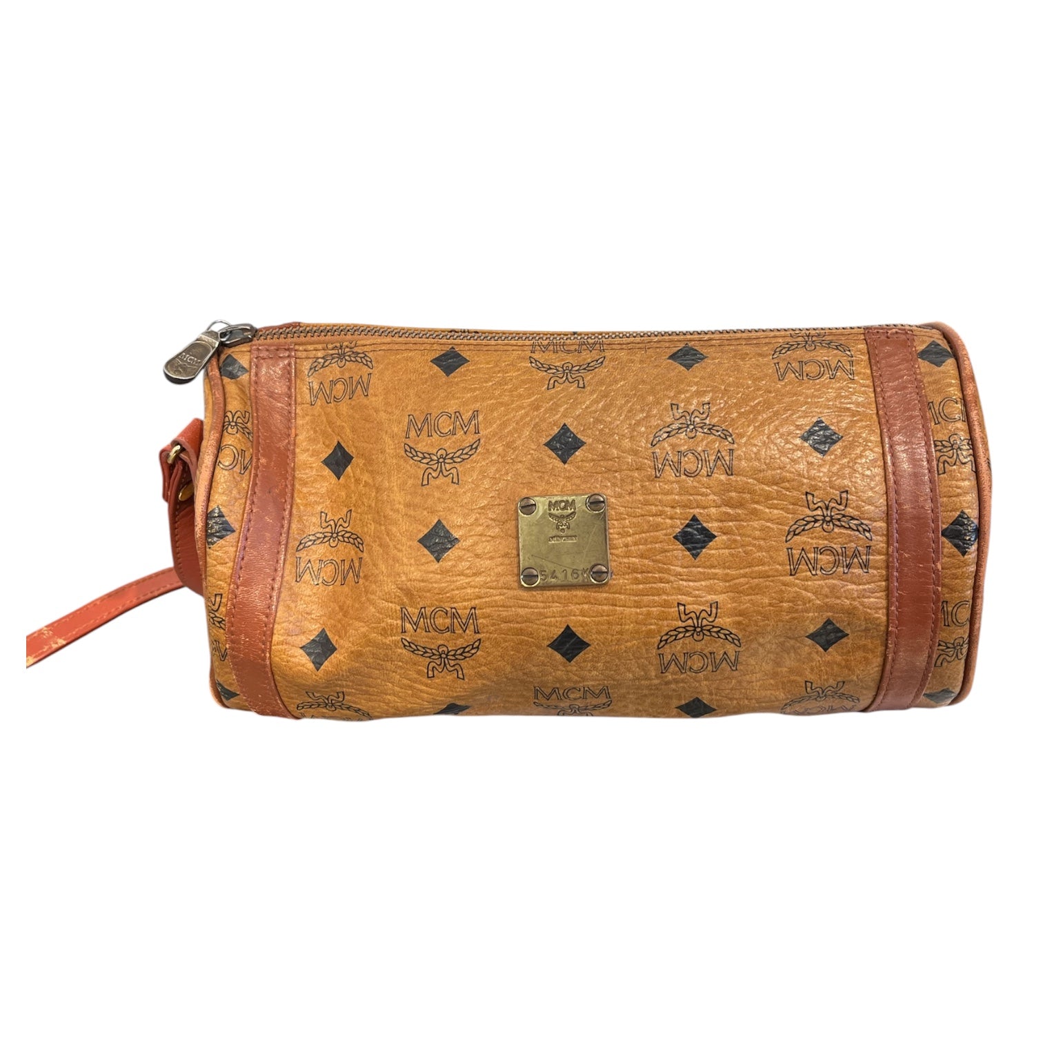 MCM/Cross Body Bag/Monogram/Leather/CML/VISETOS BARREL BAG view 1