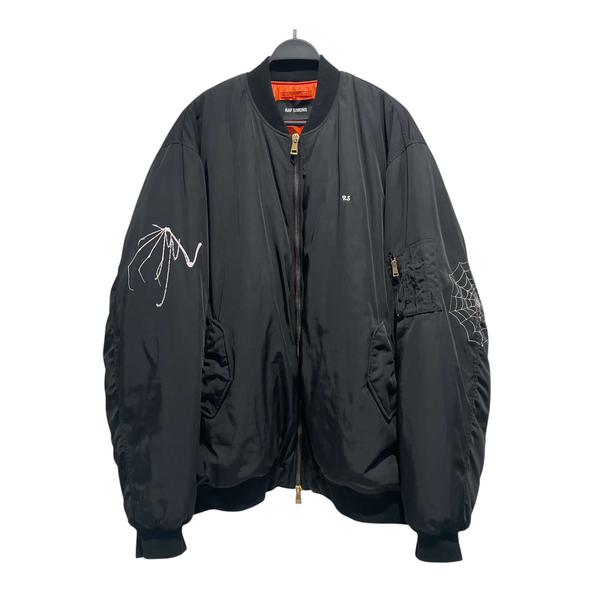 RAF SIMONS/Military Jkt/50/Polyester/BLK/G(H)OST Bomber Jacket view 1