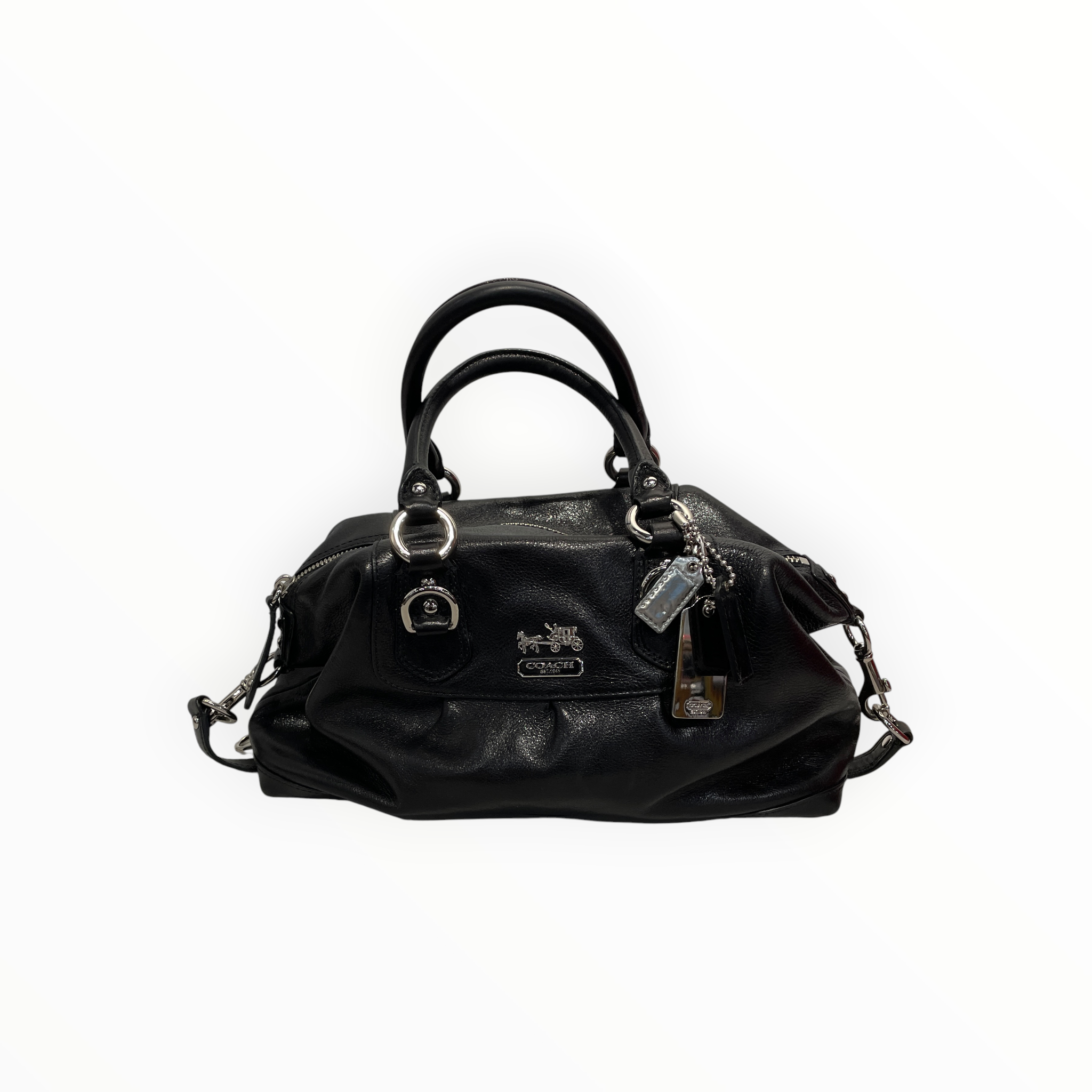 COACH/Bag/Leather/BLK/satchel view 1