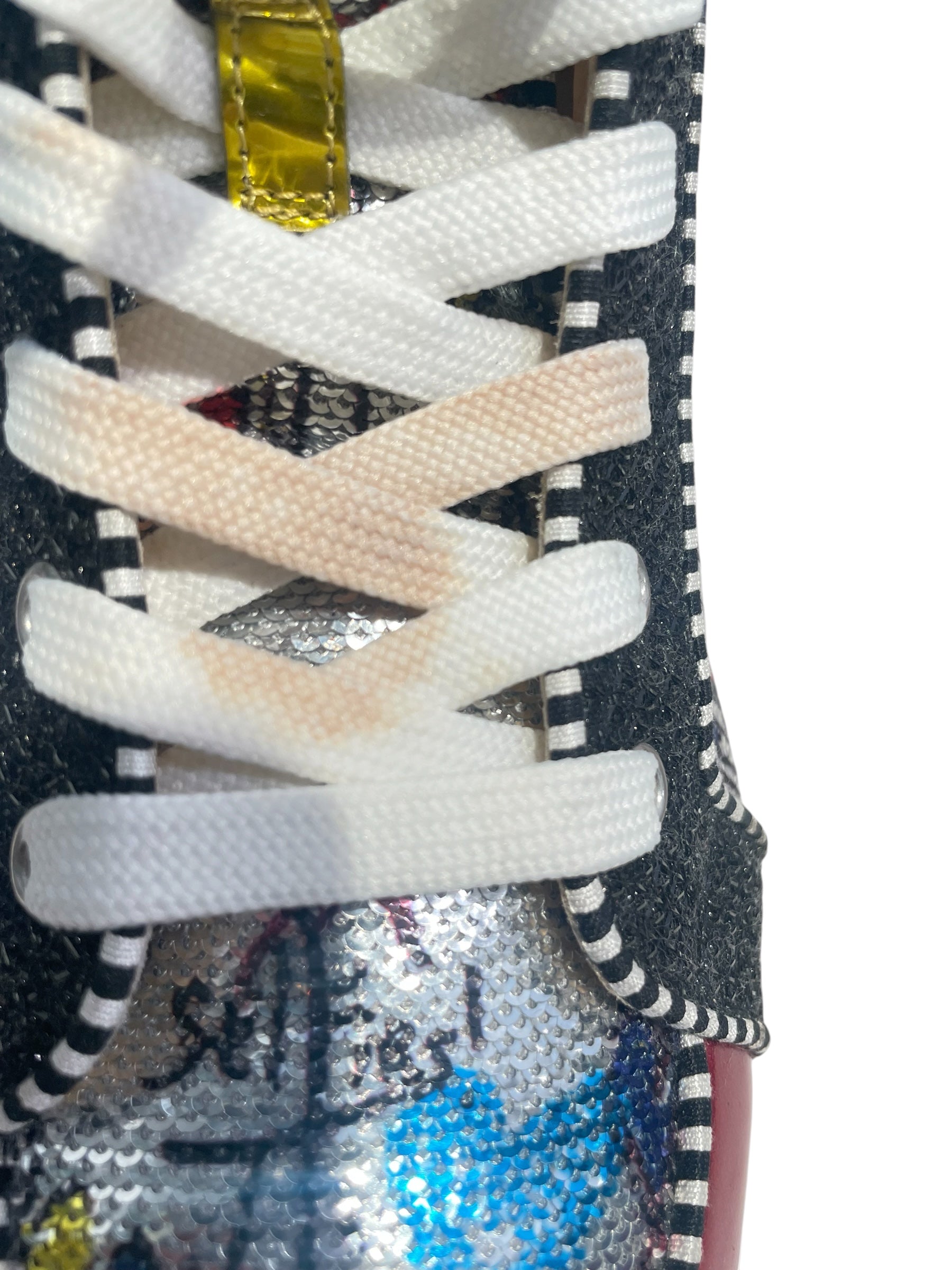 Christian Louboutin/Hi-Sneakers/EU 41.5/Leather/MLT/rantus orlato/whi laces/red gl view 4