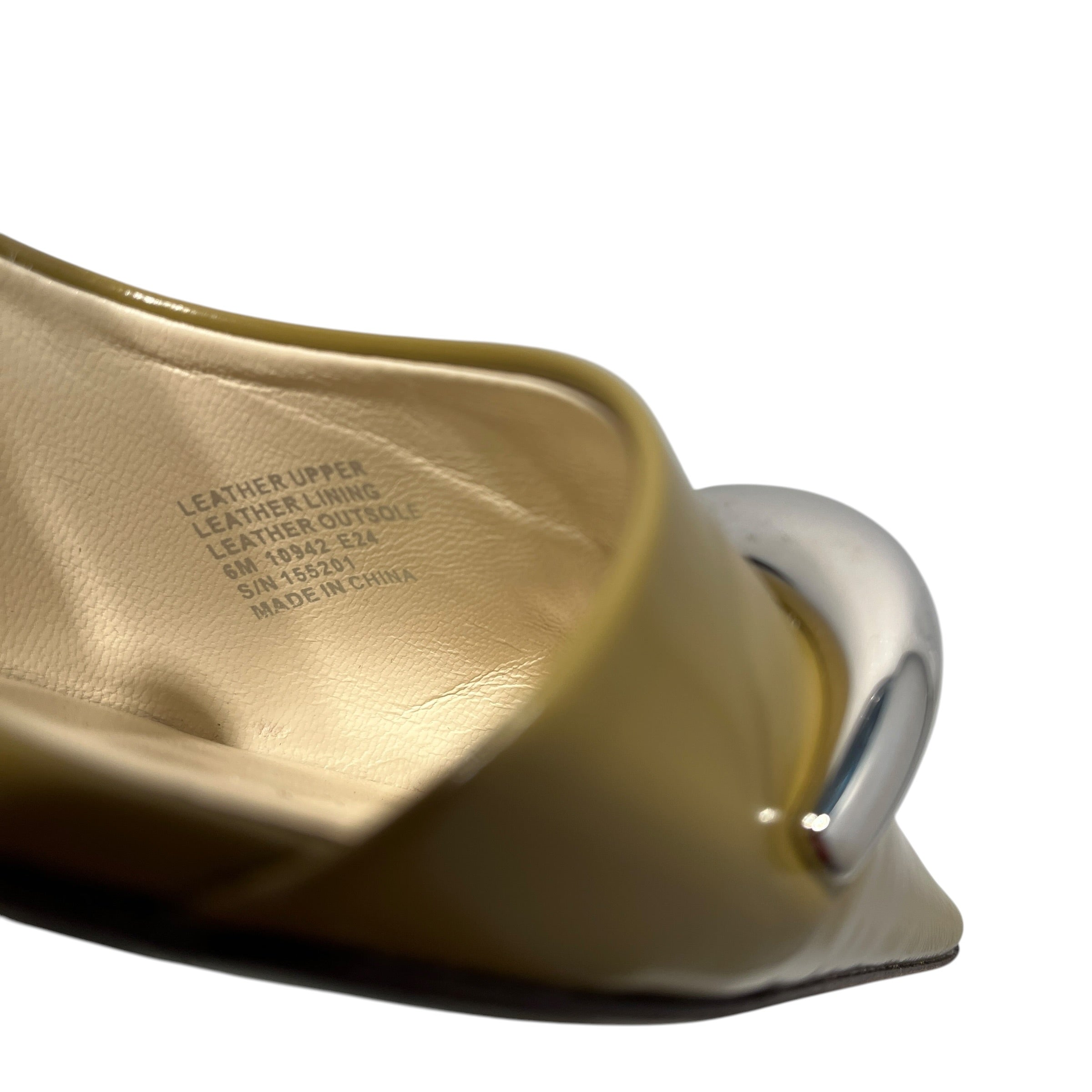 TORY BURCH/Heels/US 6/Leather/KHK/OLIVE PIERCED TOE SLINGBACK view 19