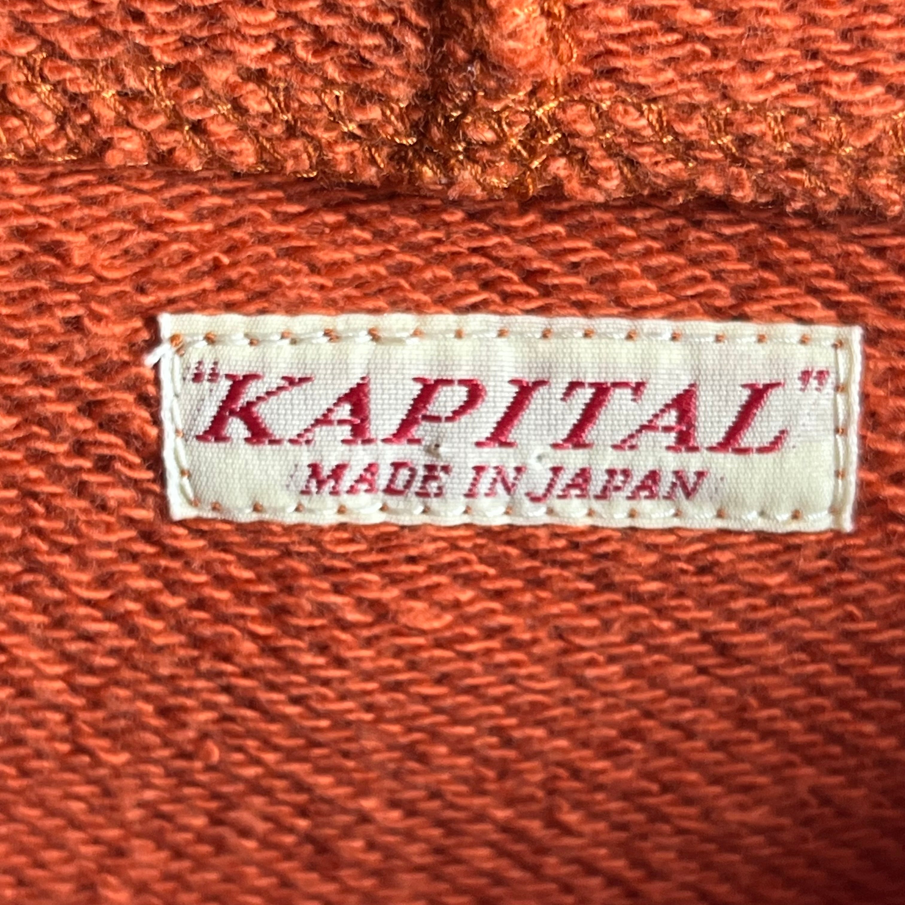 KAPITAL/Hoodie/3/Cotton/ORN/Yellow Graphic view 3