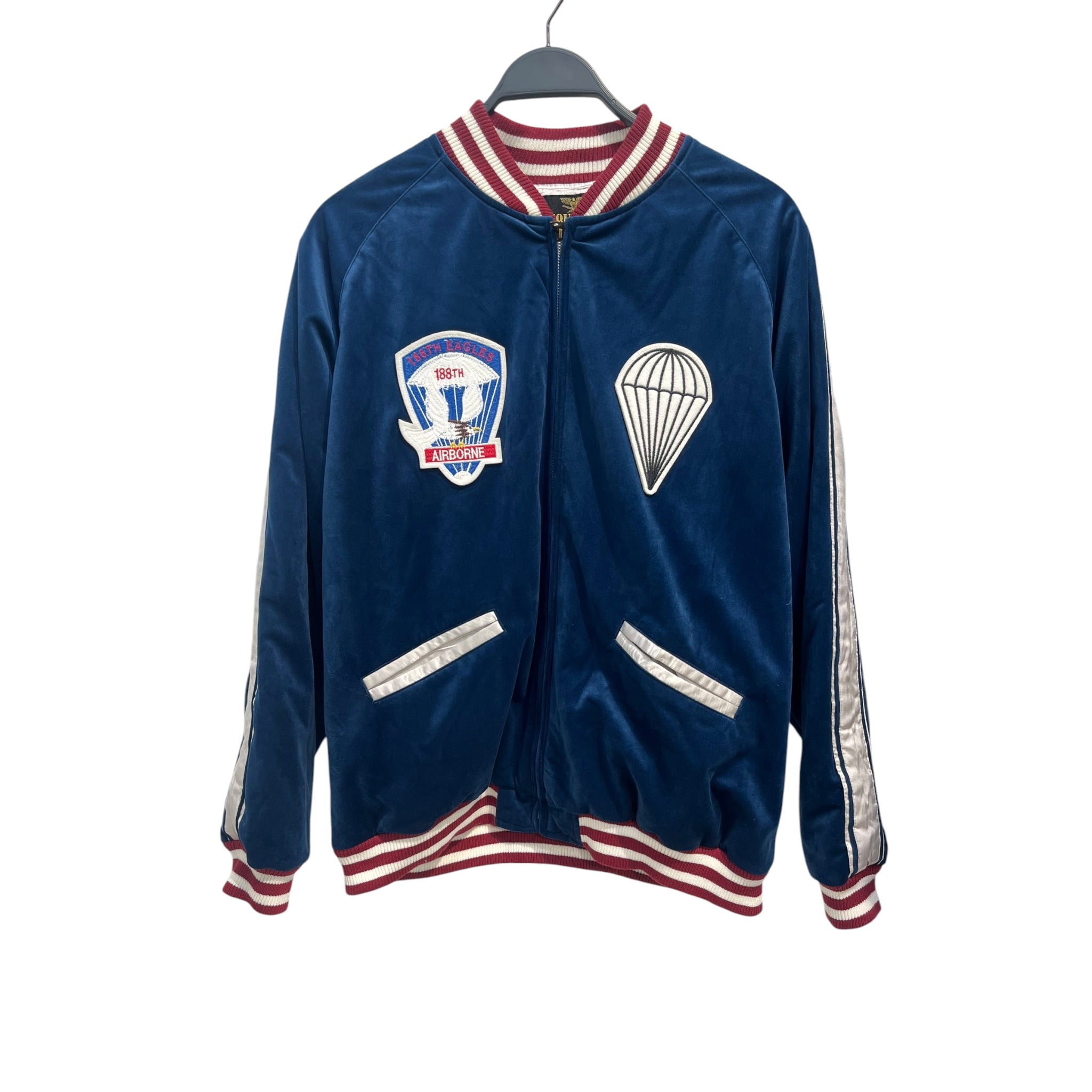 HOUSTON/Souvenir Jkt/XXL/Velour/BLU/188TH AIRBORNE view 1