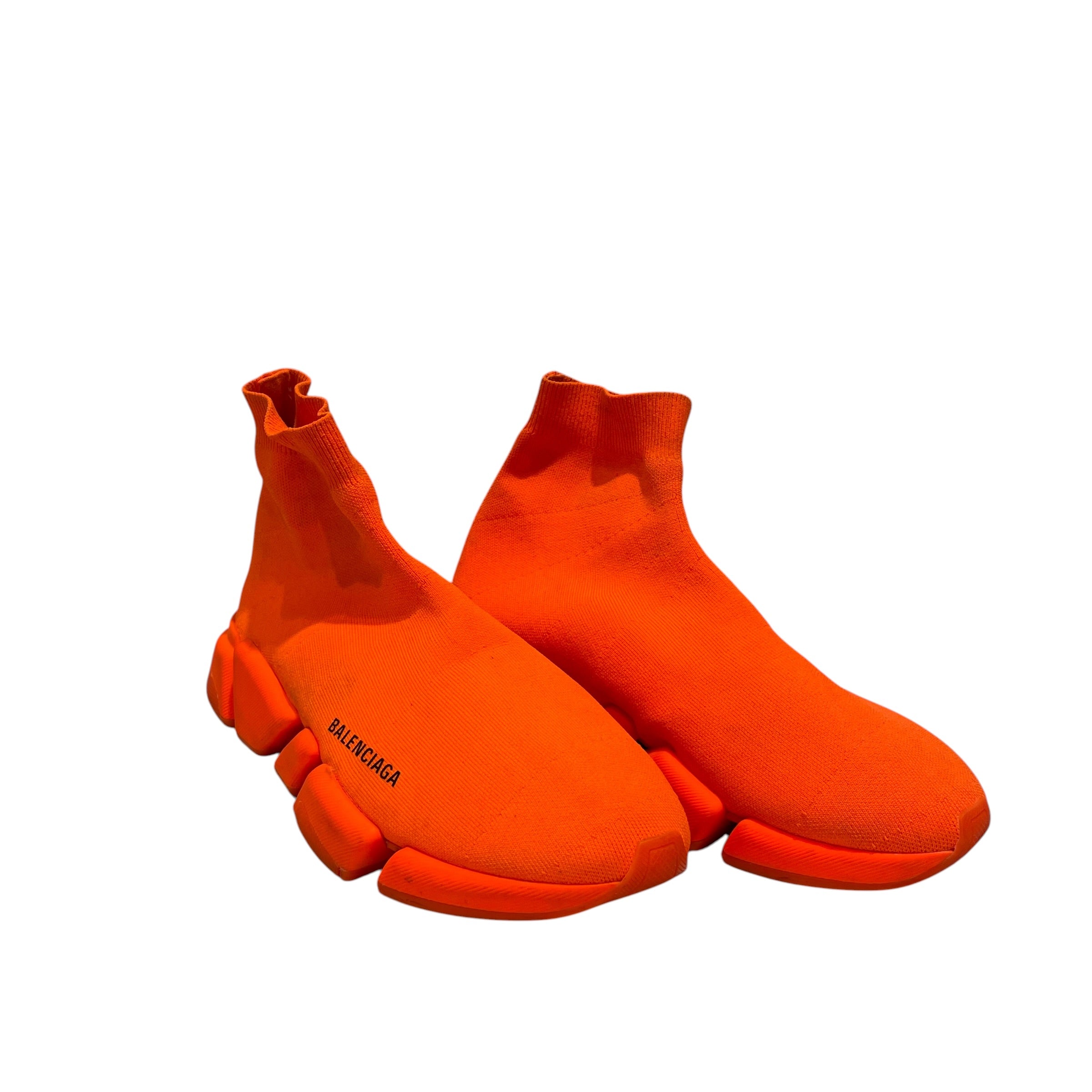 BALENCIAGA/Hi-Sneakers/US 9/Cotton/ORN/Speed Trainer 2.0 Neon Orange view 1