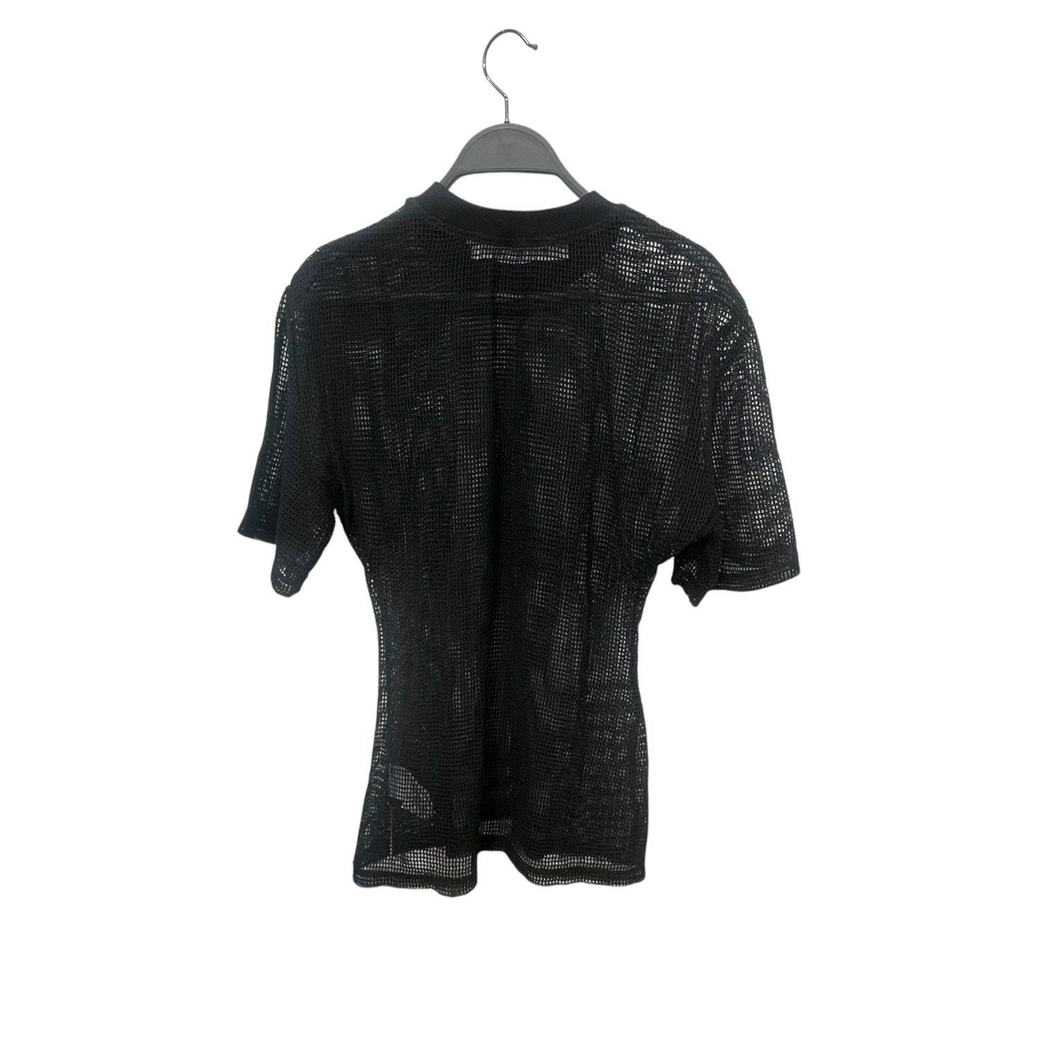 OFF-WHITE/Blouse/42/Cotton/BLK/panther net top view 2