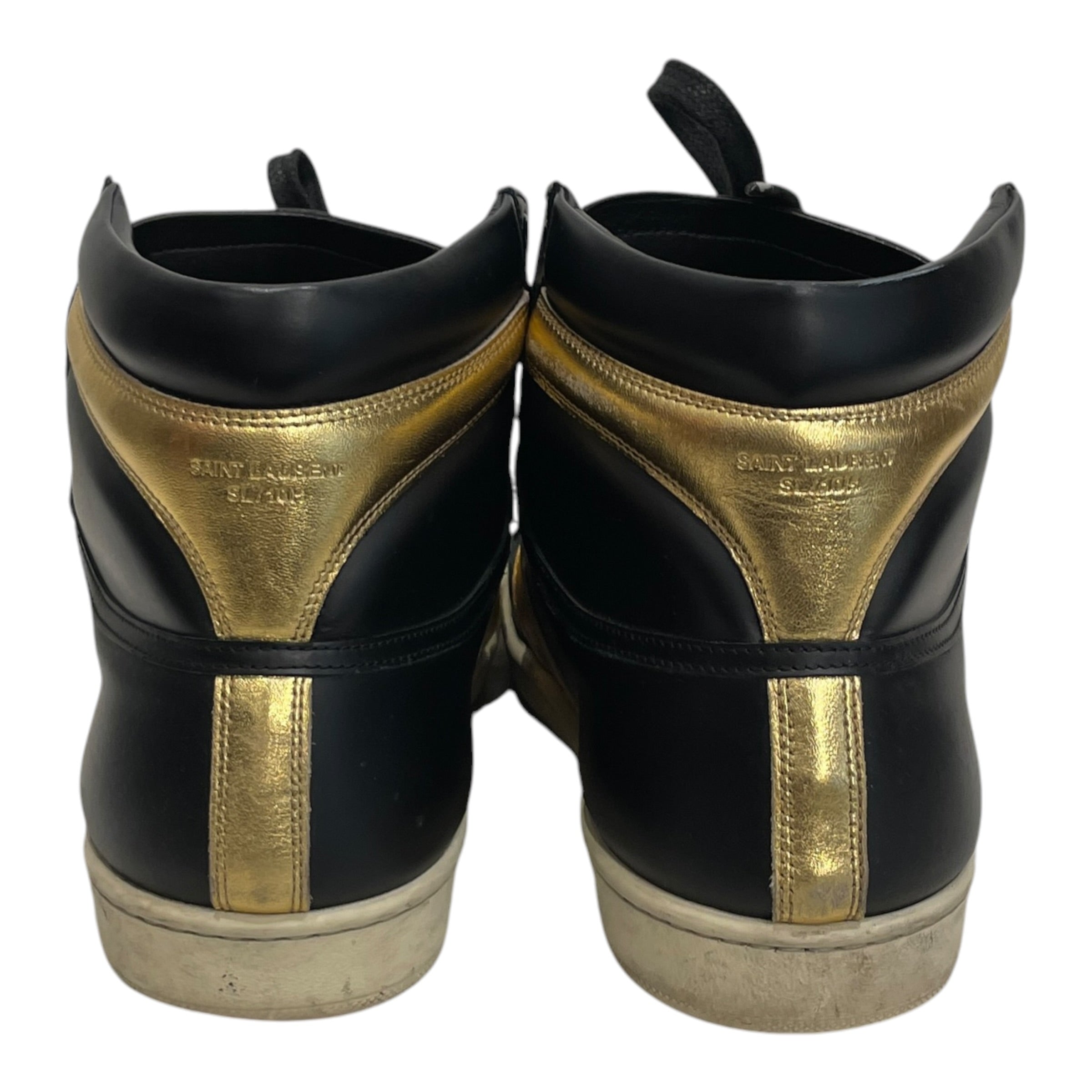 SAINT LAURENT/Hi-Sneakers/EU 43/Polyester/BLK/SL-10H GLD/BLK view 3