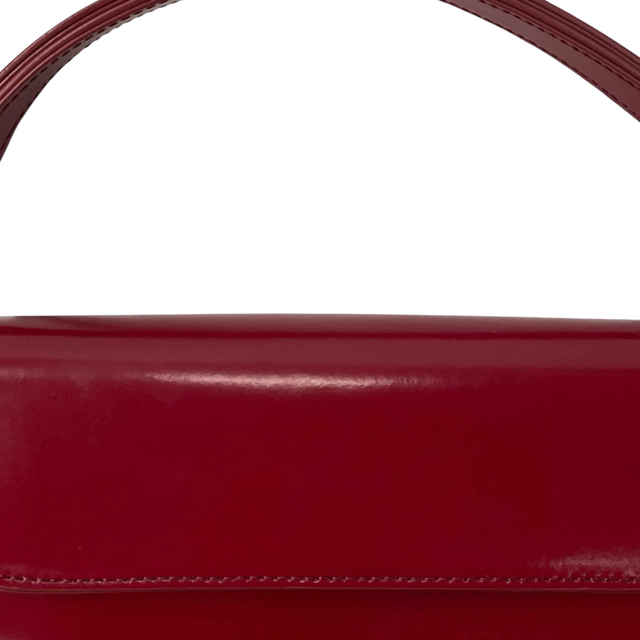 COURREGES/Hand Bag/Leather/RED/SLEEK SHINY view 6