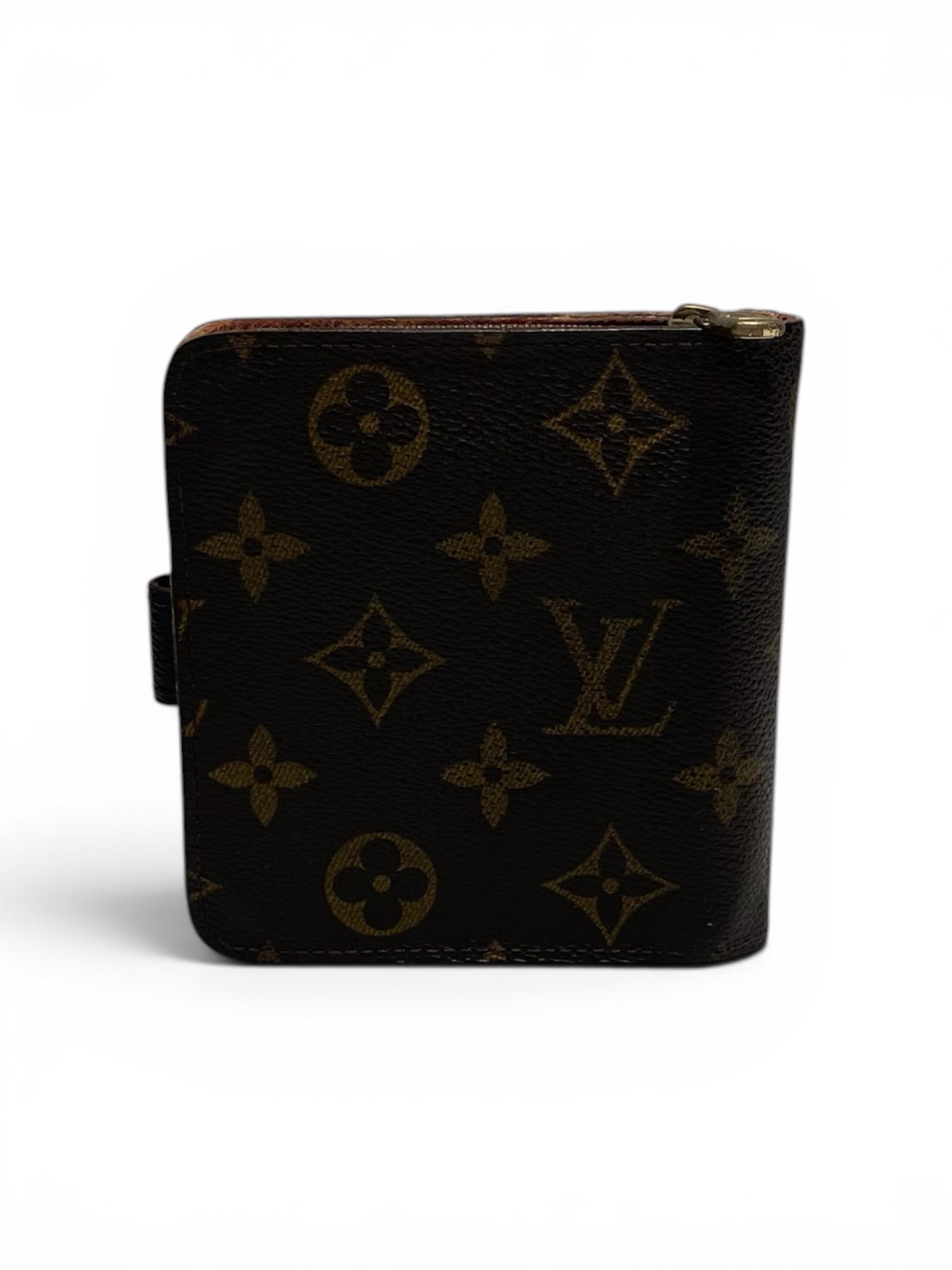 LOUIS VUITTON/Bifold Wallet/Leather/BRW/L's/Zipper view 2