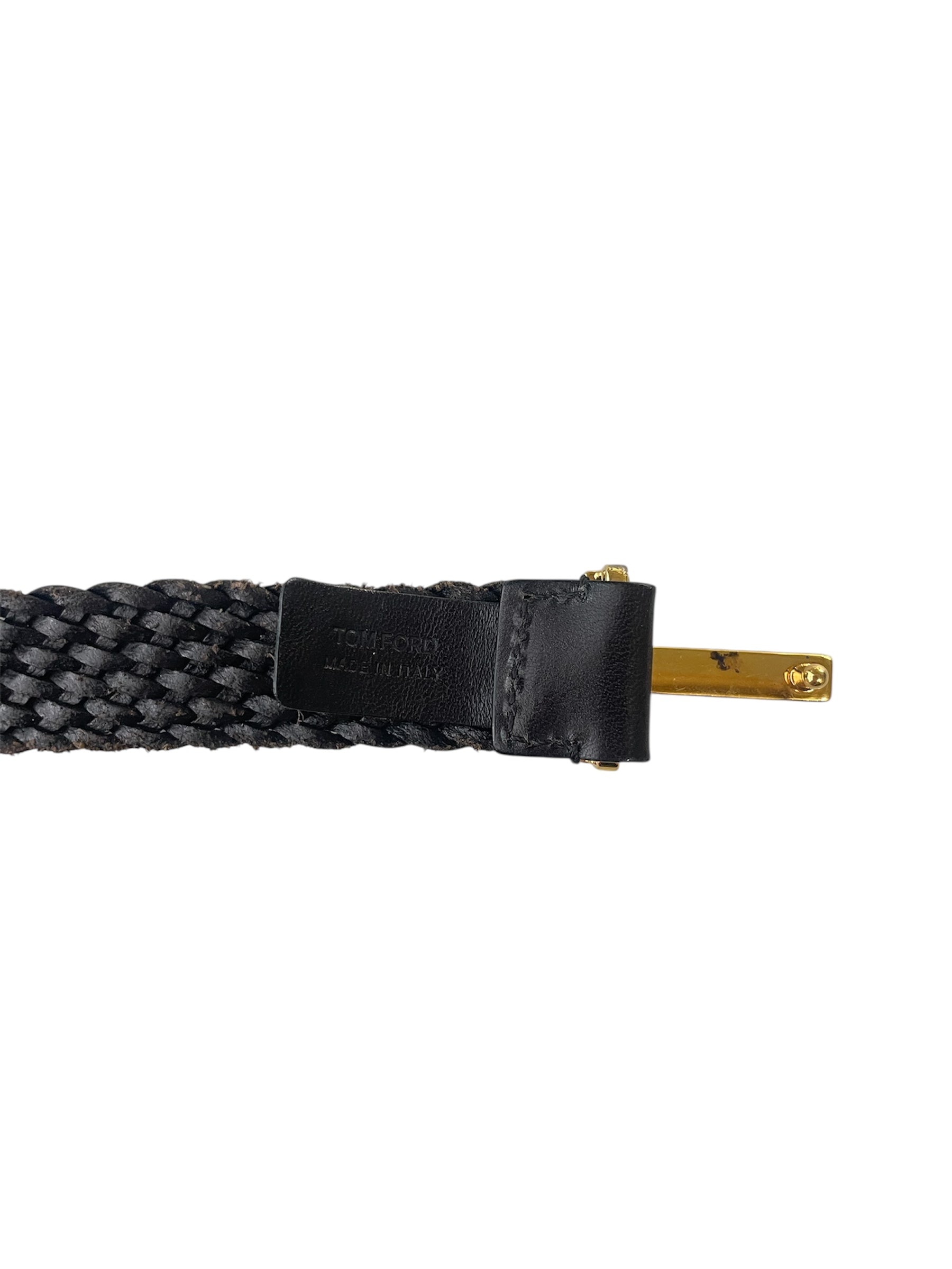 TOM FORD/Belt/Leather/BLK/Gold T view 3