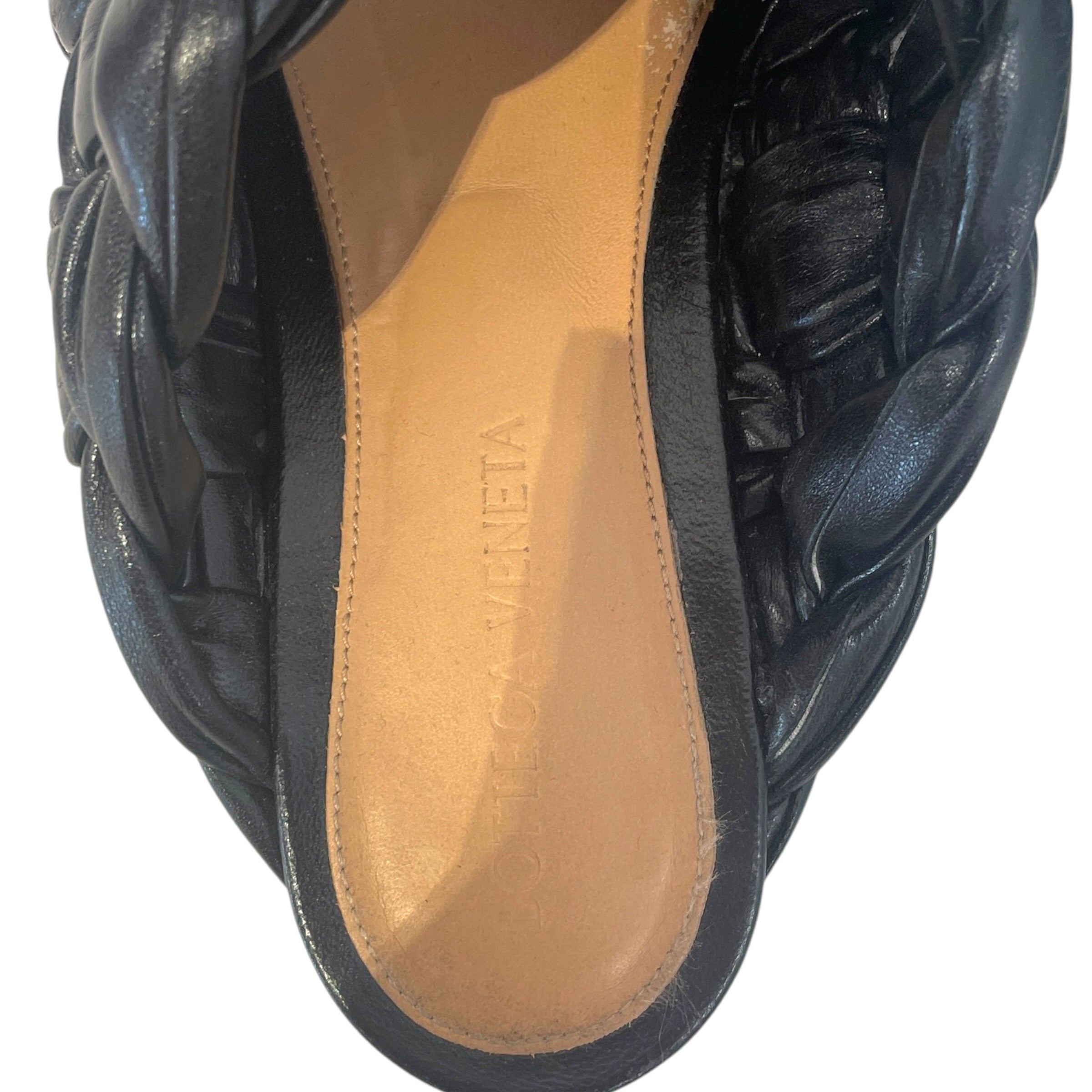 BOTTEGA VENETA/Sandals/EU 38/Leather/BLK/The Board view 3