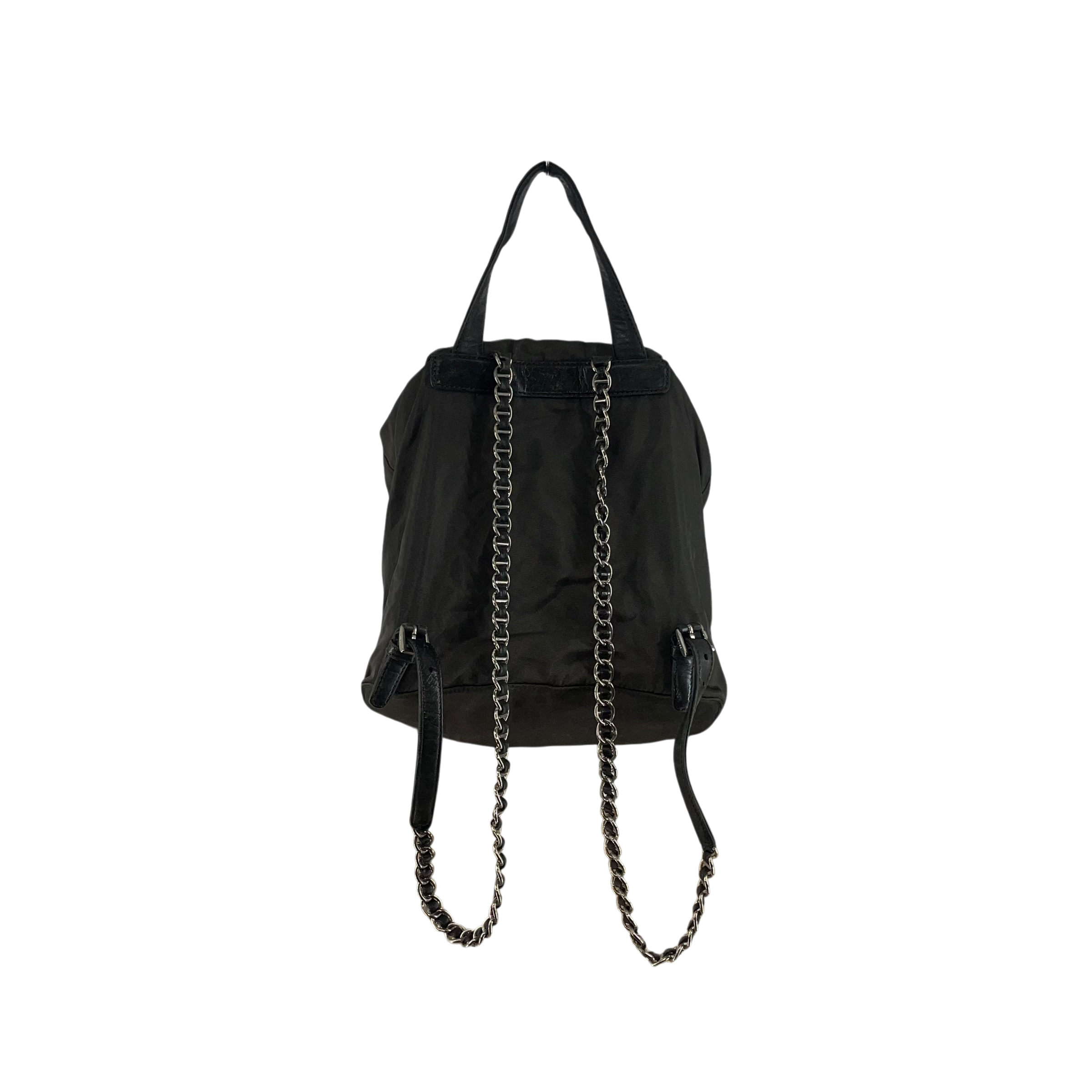PRADA/Backpack/Nylon/GRN/OLIVE NYLON CHAIN BACKPACK view 2