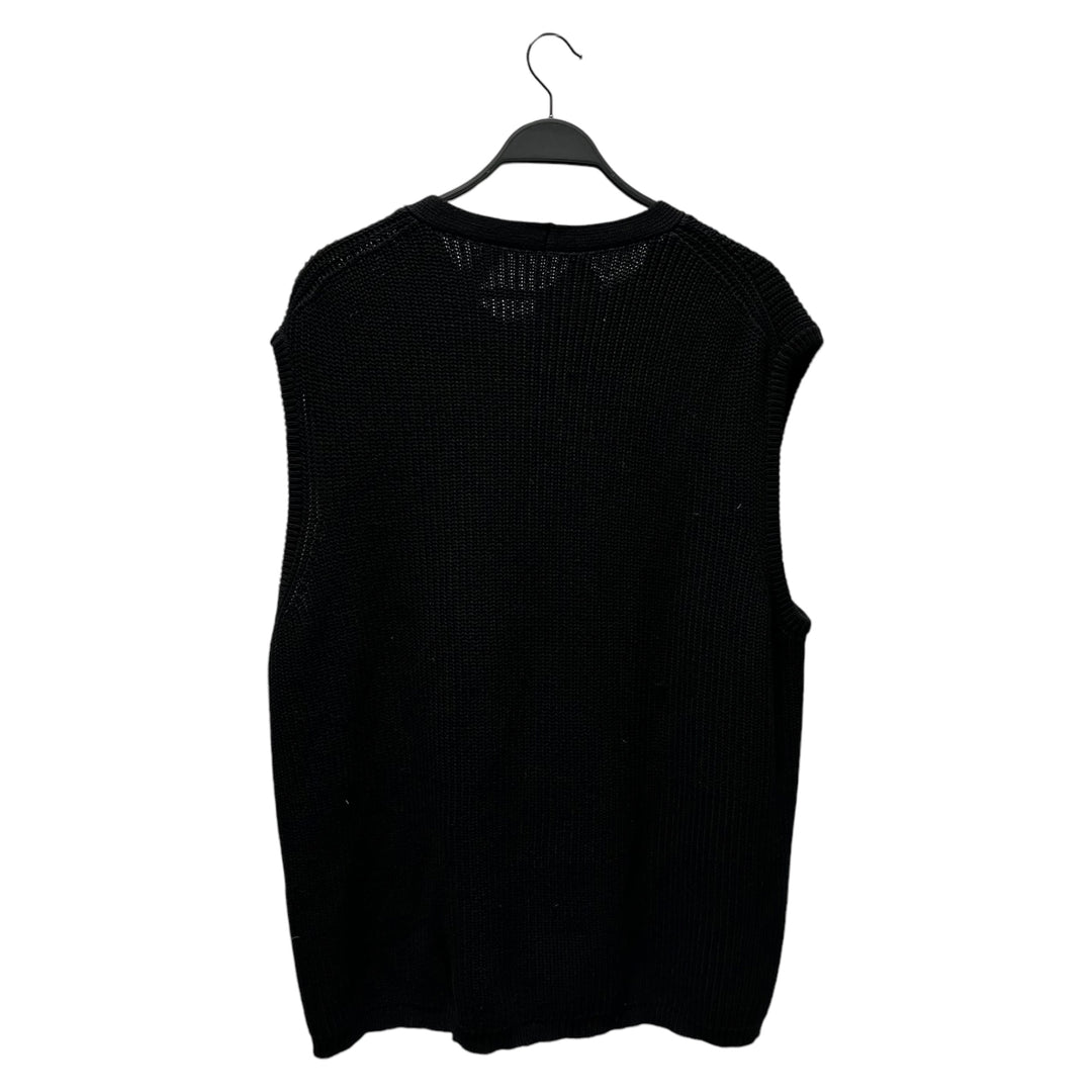 ARNAR MAR JONSSON/Knitted Vest/L/Cotton/BLK/ZIP UP SWEATER VEST – 2nd  STREET USA