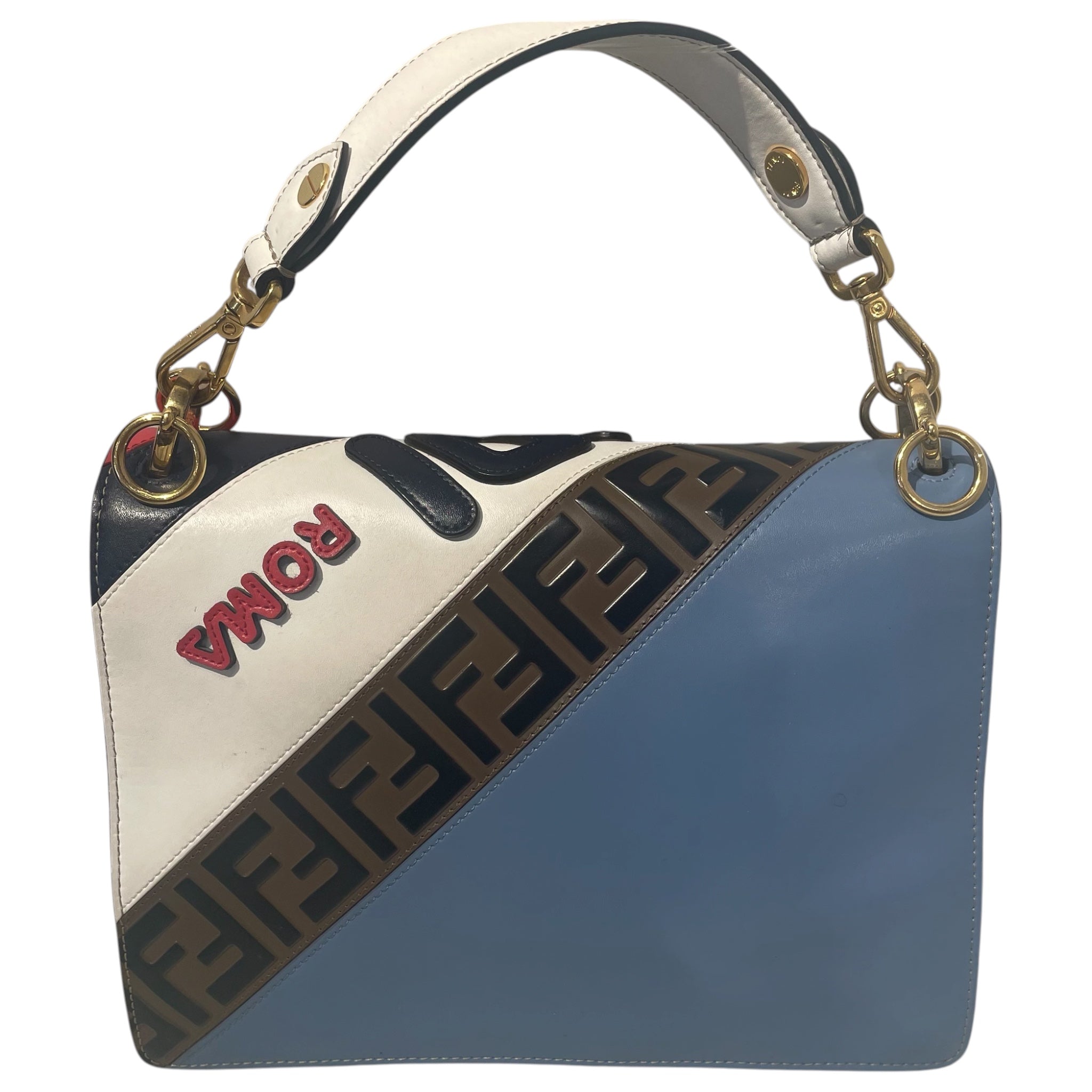 FENDI/Cross Body Bag/Monogram/Leather/BLU/Fendi Mania Bag view 2
