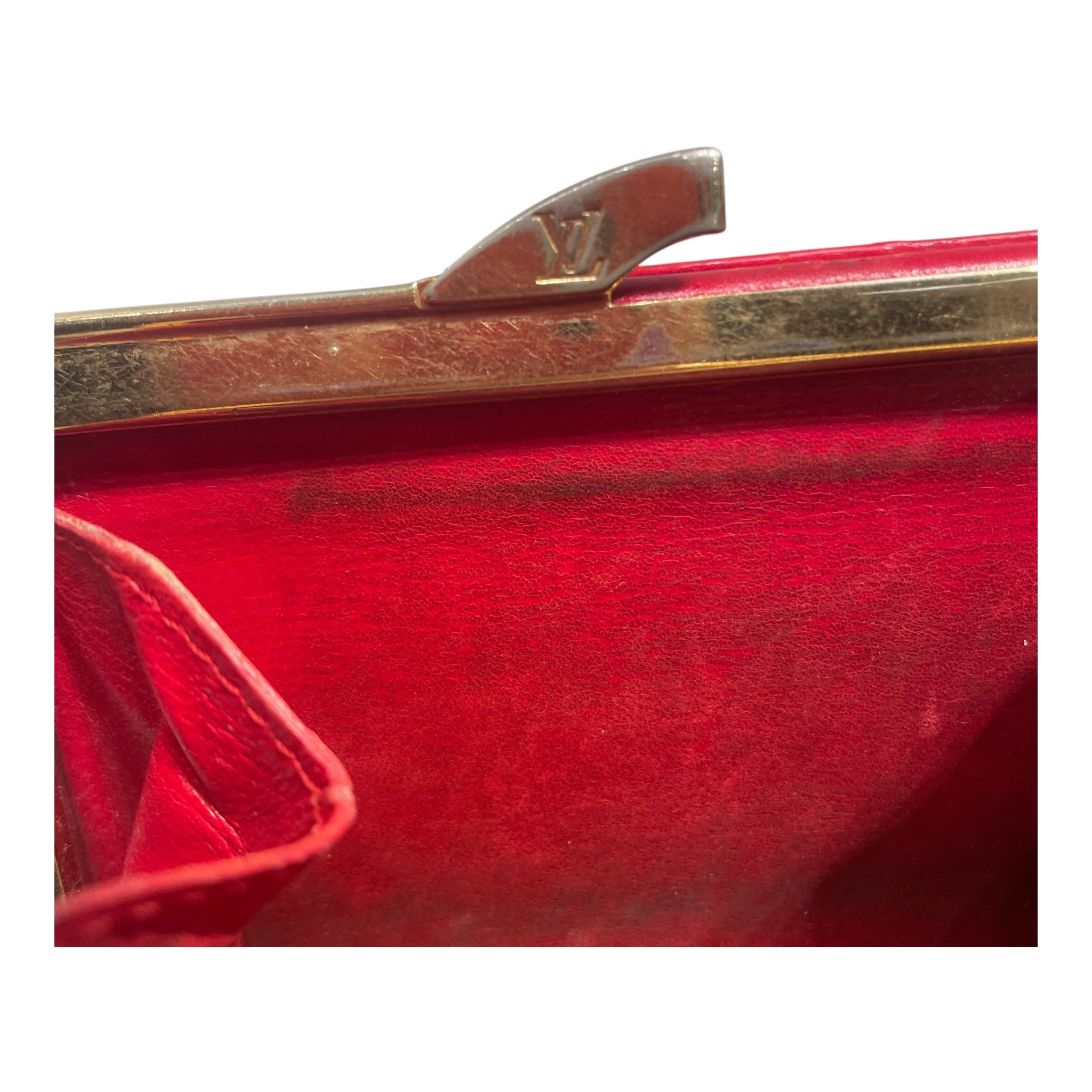 LOUIS VUITTON/Bifold Wallet/Leather/RED/Epi Leather view 7