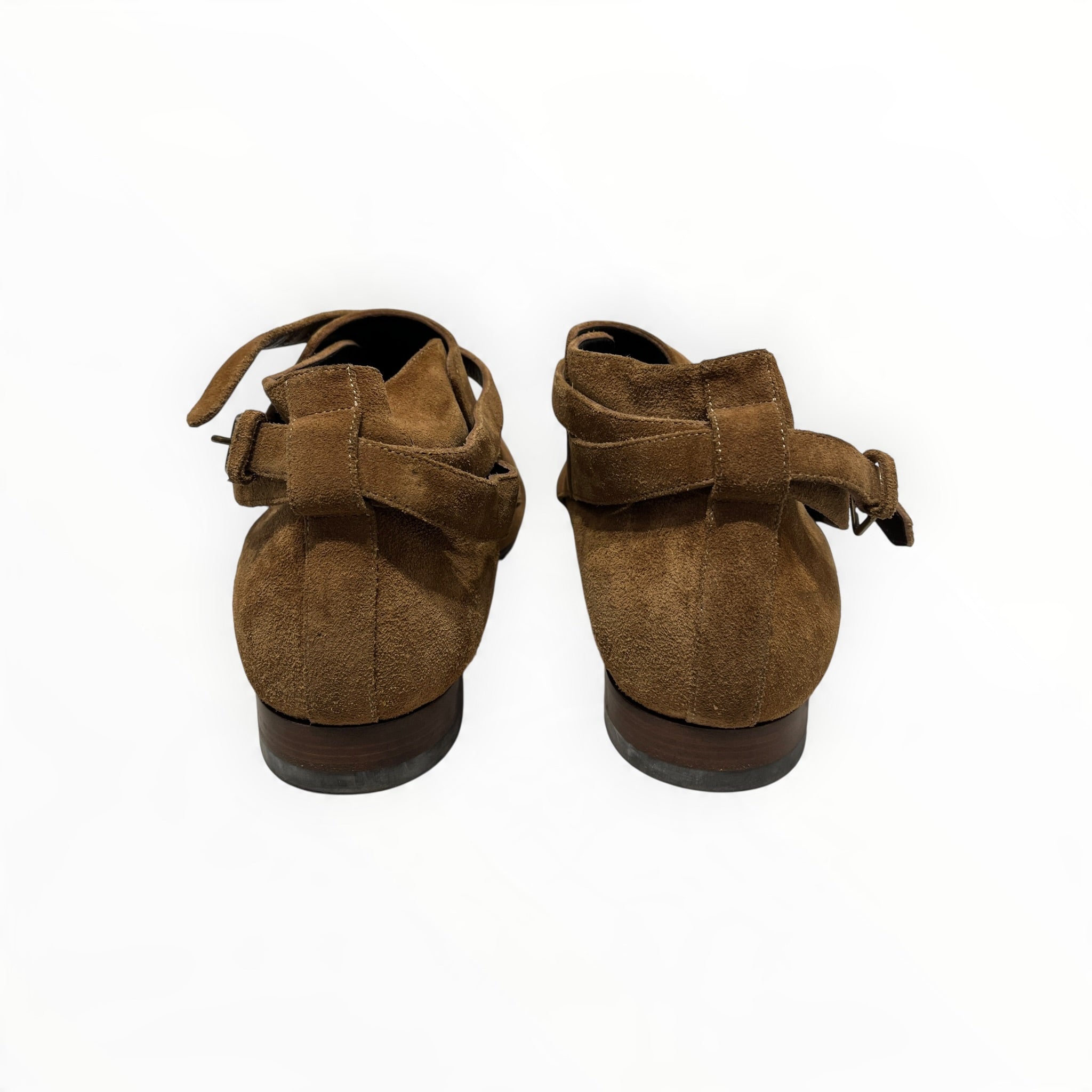 YVES SAINT LAURENT/Boots/US 8/Leather/BRW/LOW BUCKLE view 3