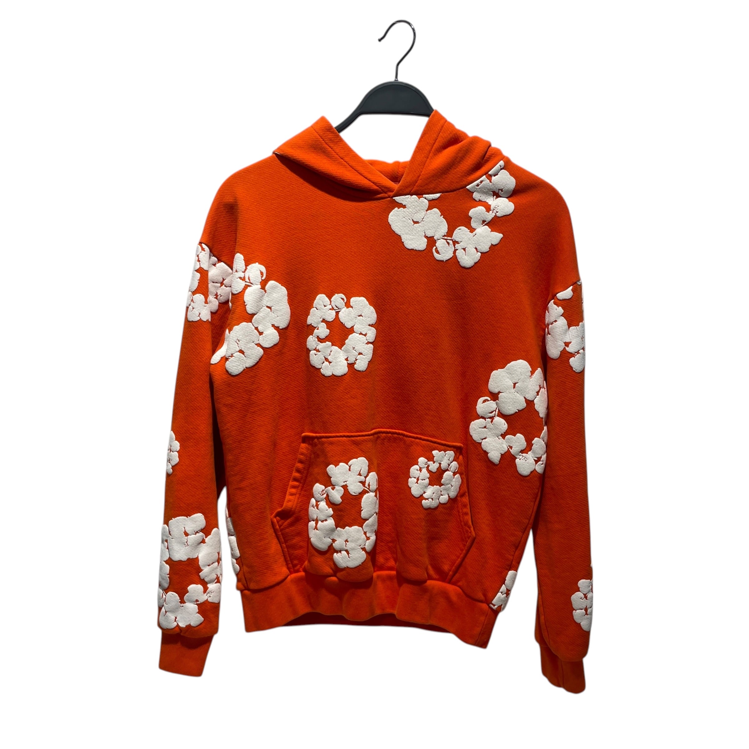 DENIM TEARS/Hoodie/M/Floral Pattern/Cotton/ORN/white wreath graphic view 1
