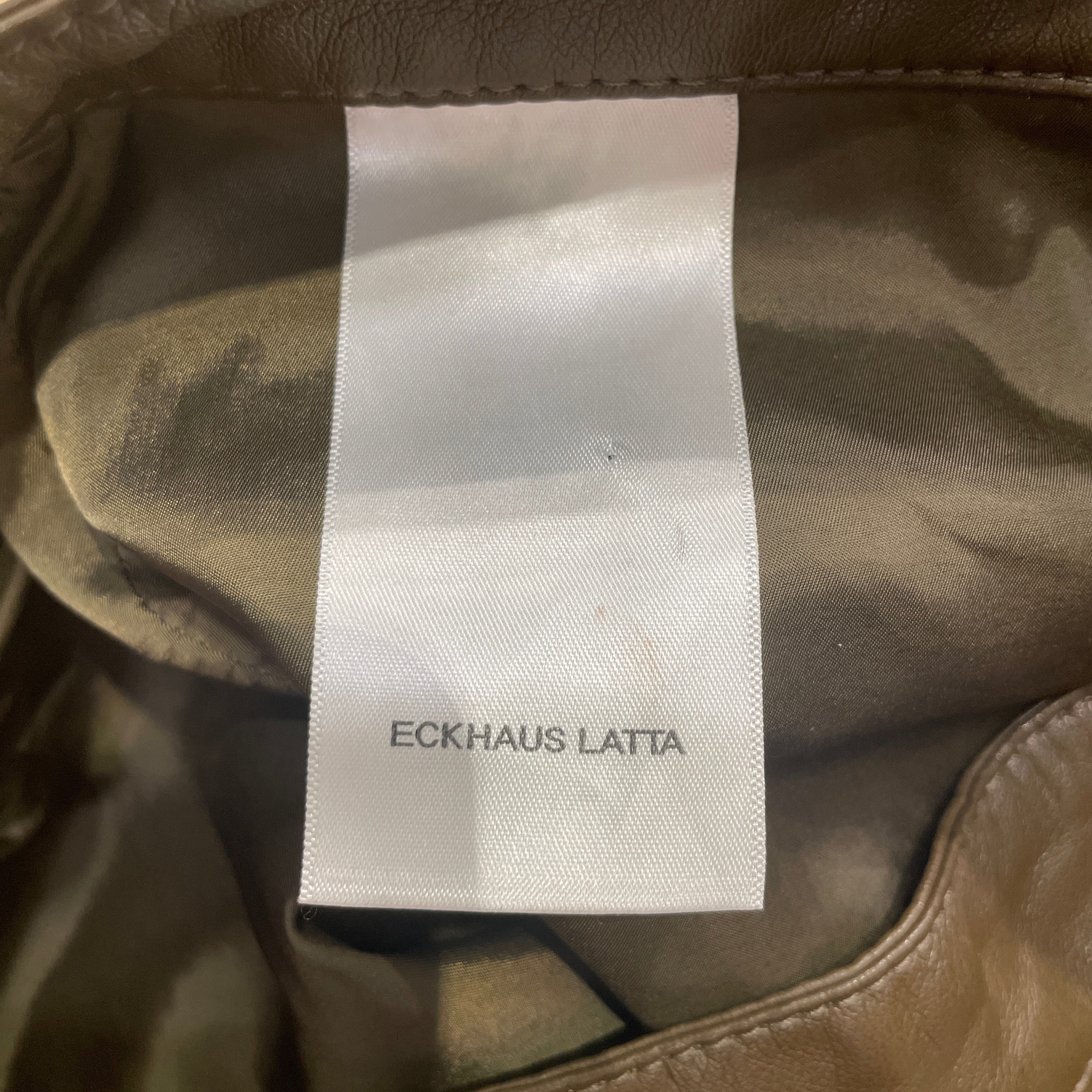 ECKHAUS LATTA/Straight Pants/28/Faux Leather/GRN/GRN/BLK PANTS view 4