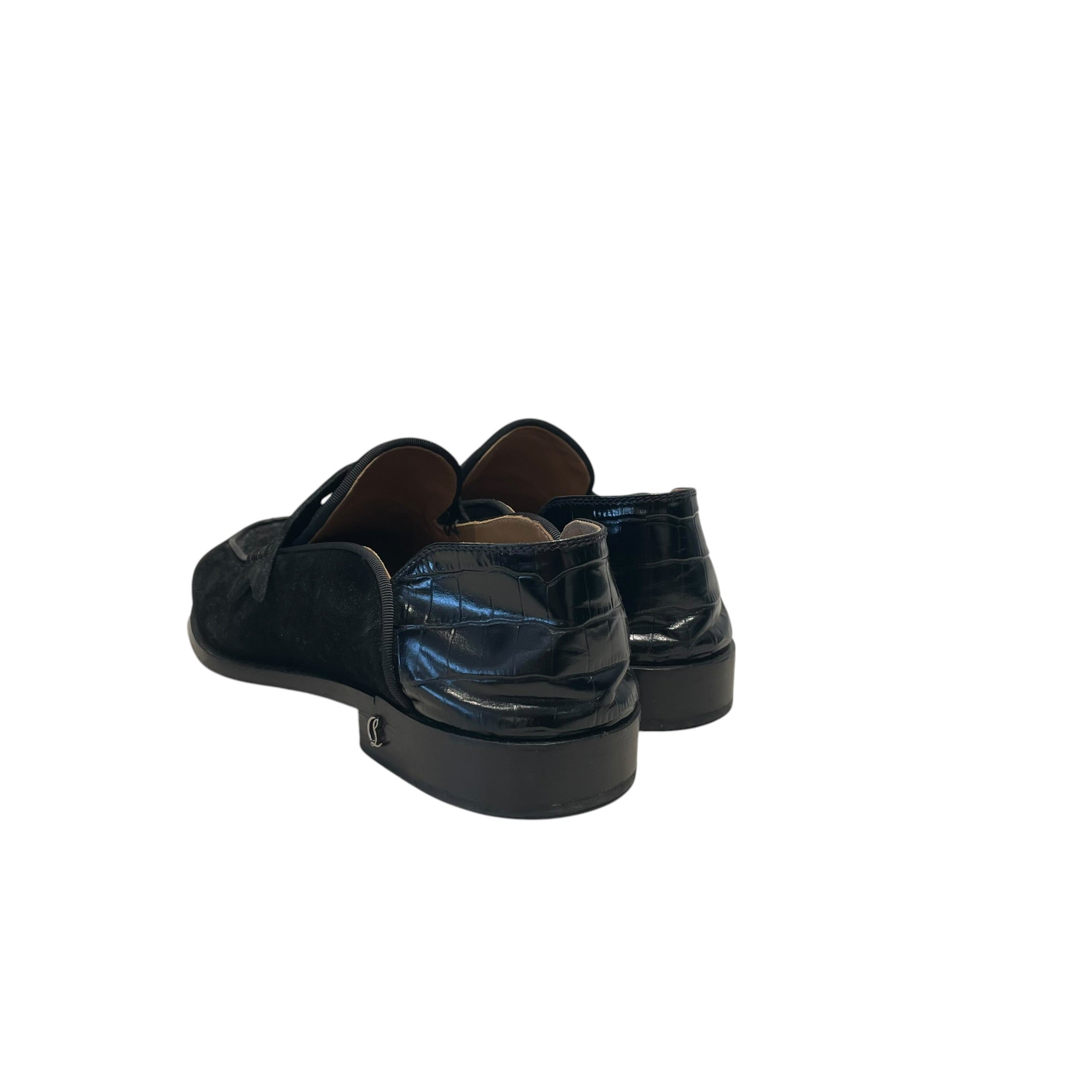Christian Louboutin/Loafers/EU 43/Suede/BLK/ view 2