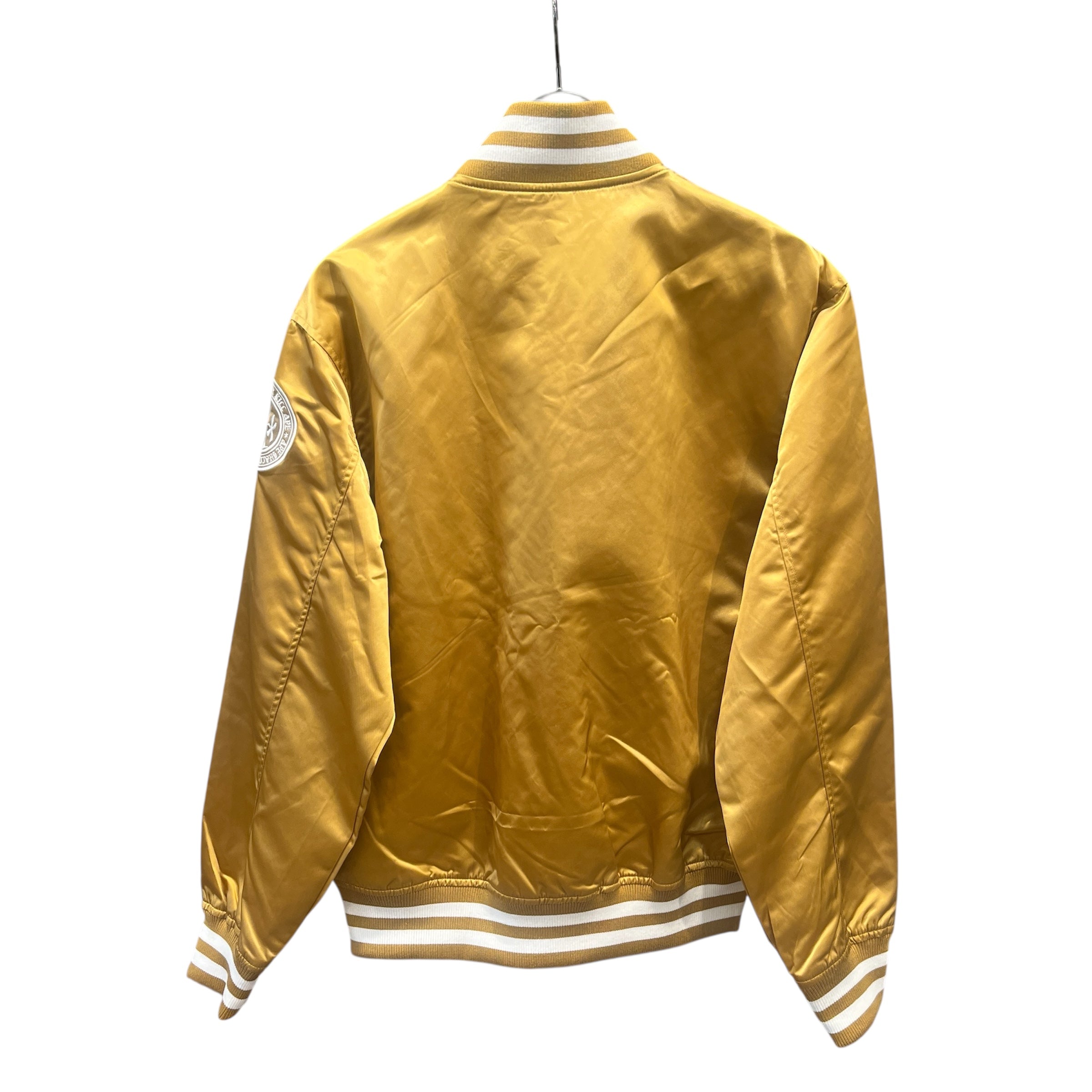 A BATHING APE/Jacket/M/Polyester/GLD/Graphic/Baseball Varsity Jacket view 2