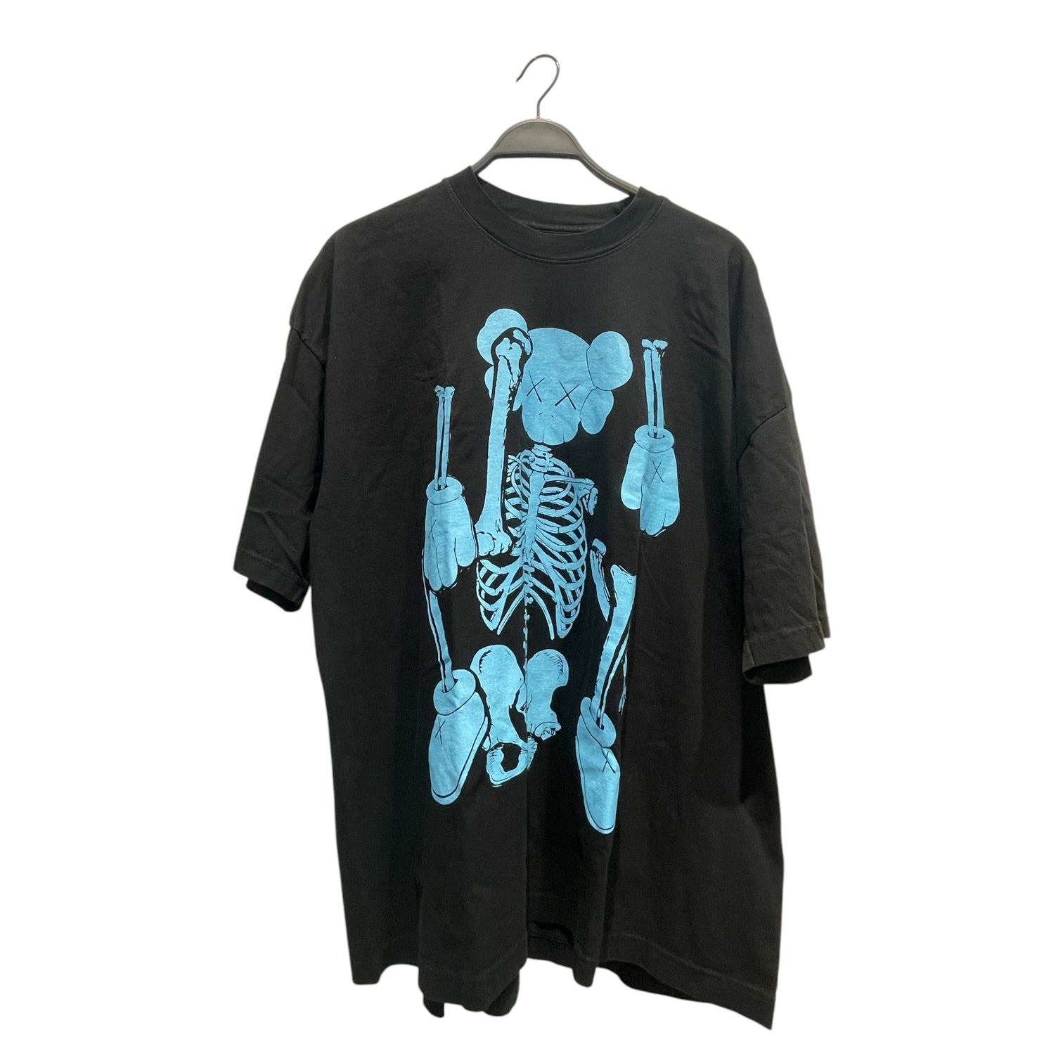 KAWS/T-Shirt/XXL/Cotton/BLK/Let God Sort Em Out Skeleton view 1