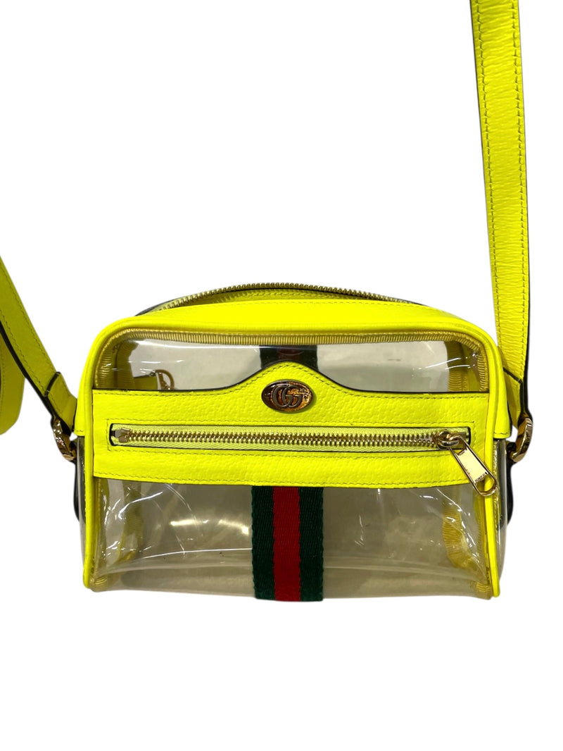 GUCCI/Cross Body Bag/YEL/OPHIDIA CLEAR CROSSBODY