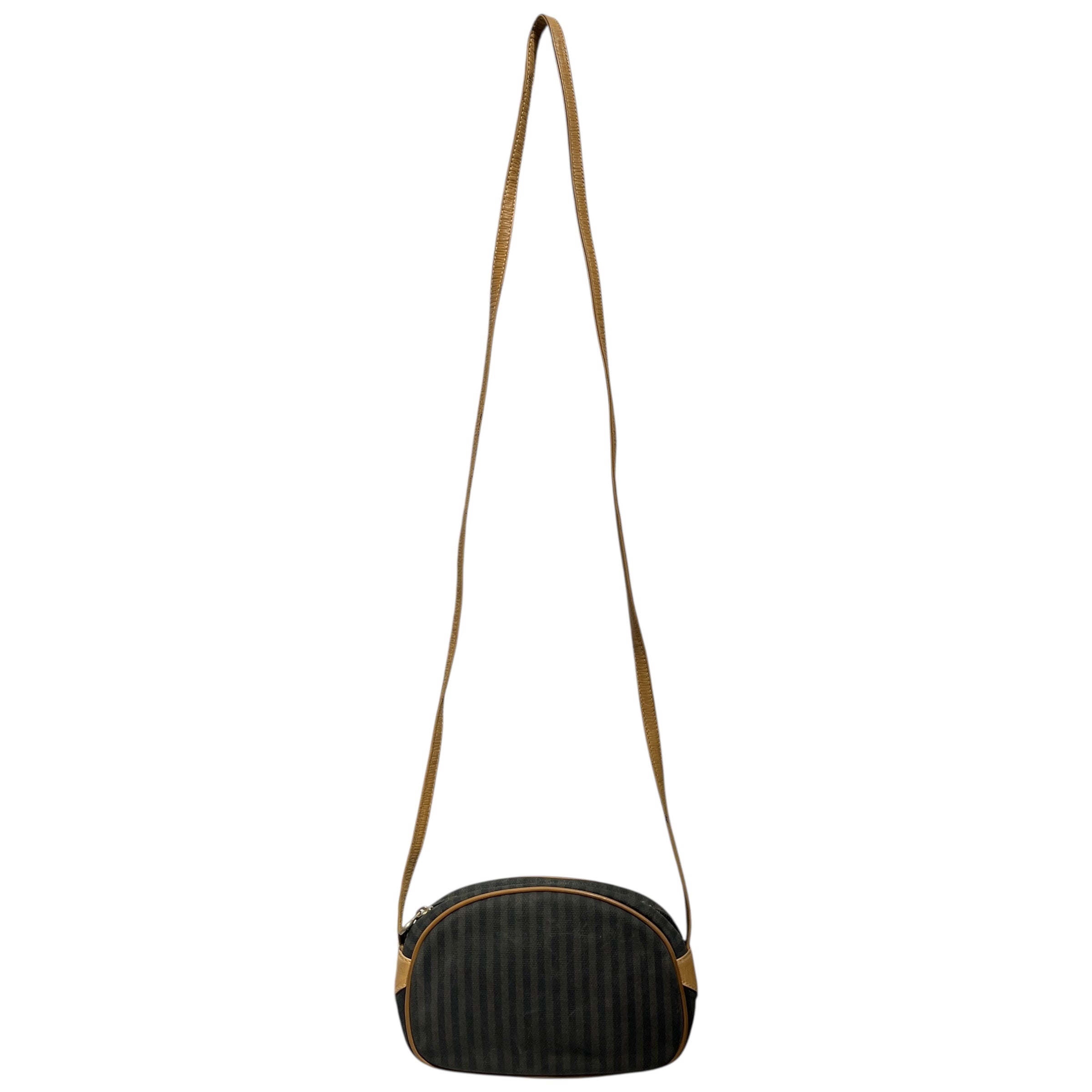 FENDI/Cross Body Bag/Stripe/Cotton/GRY/PENGUIN STRIPE view 2