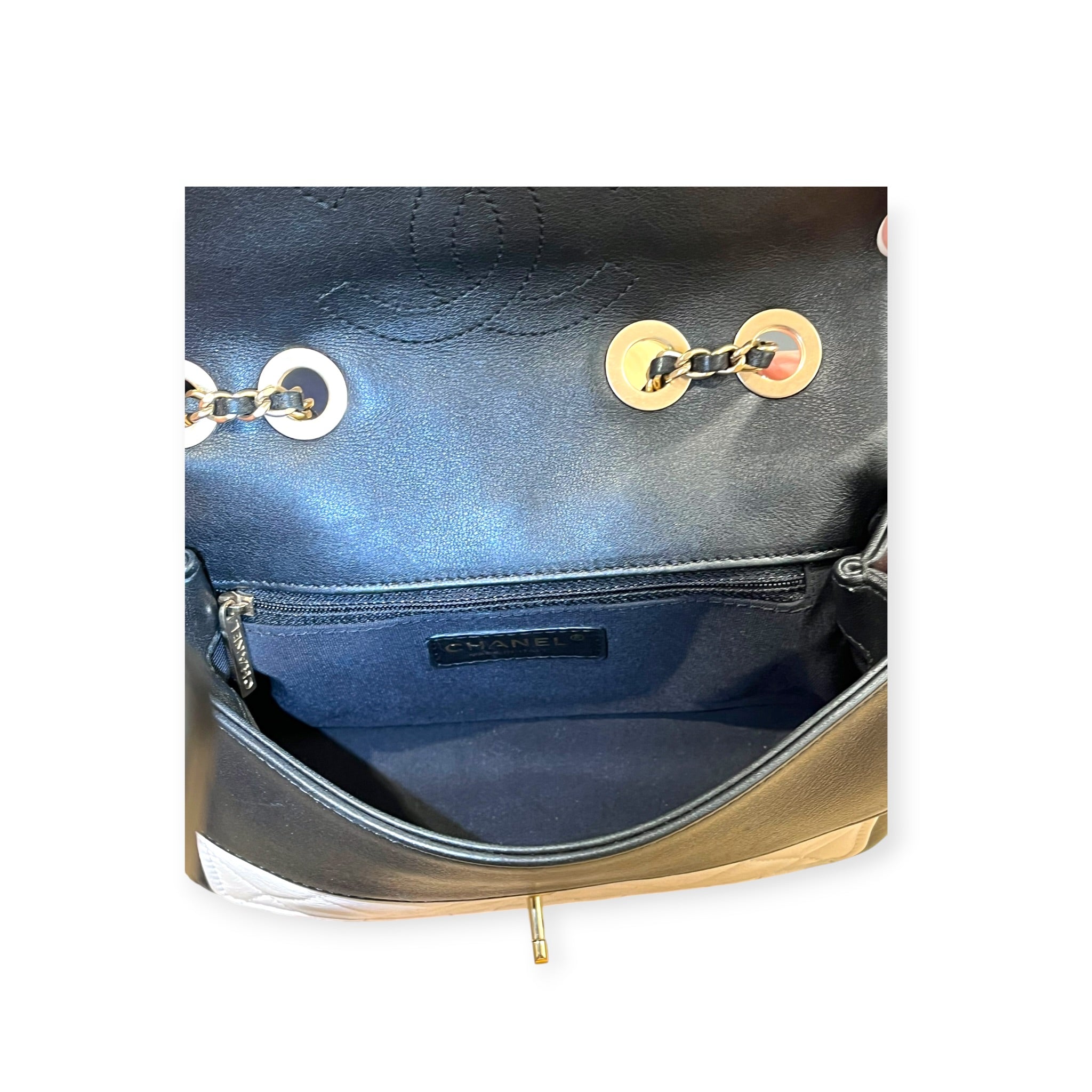 CHANEL/Bag/Lambskin/BLK/2014 LAGERFELD view 6