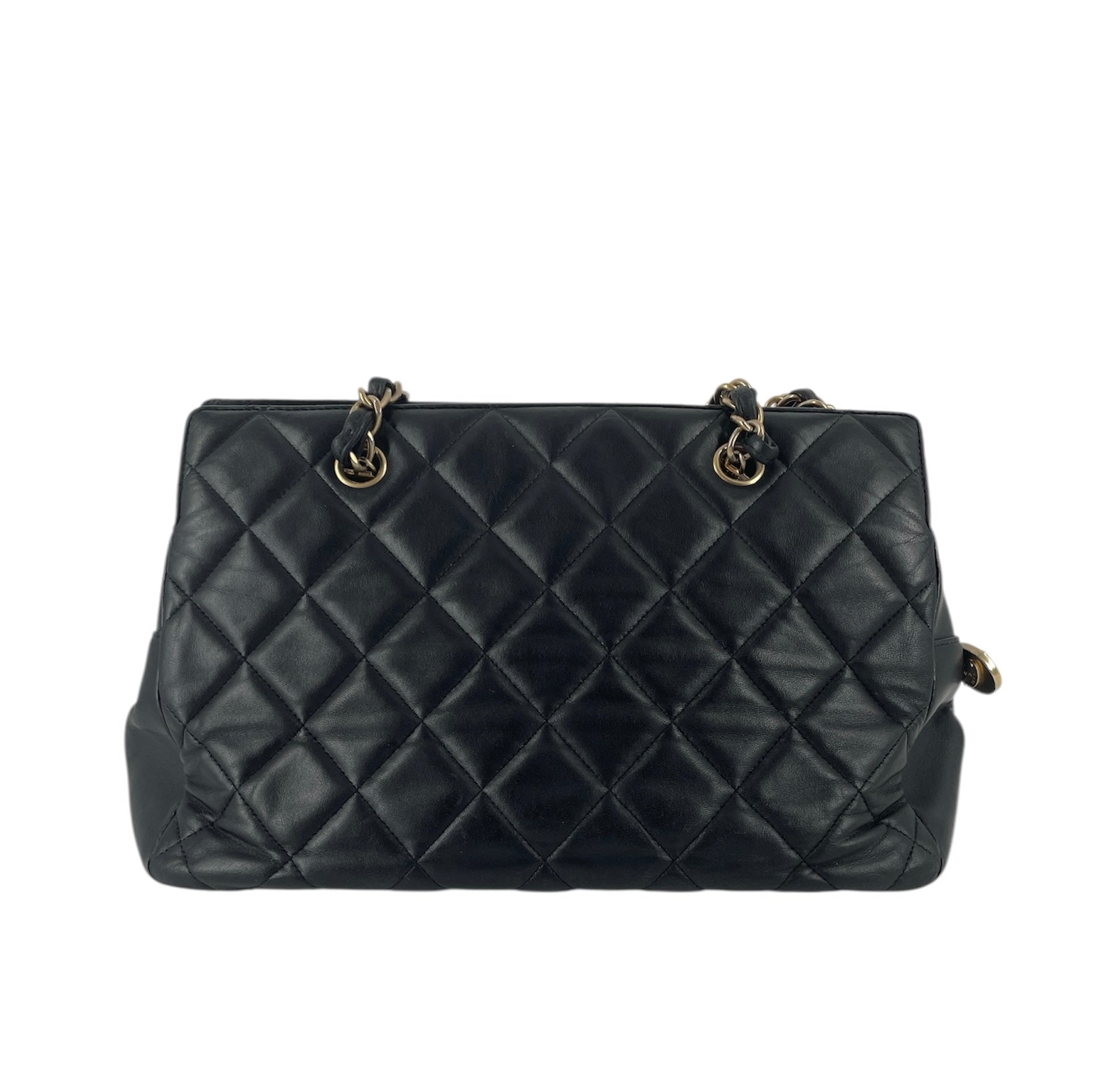 CHANEL/Cross Body Bag/Leather/BLK/19474136 view 2
