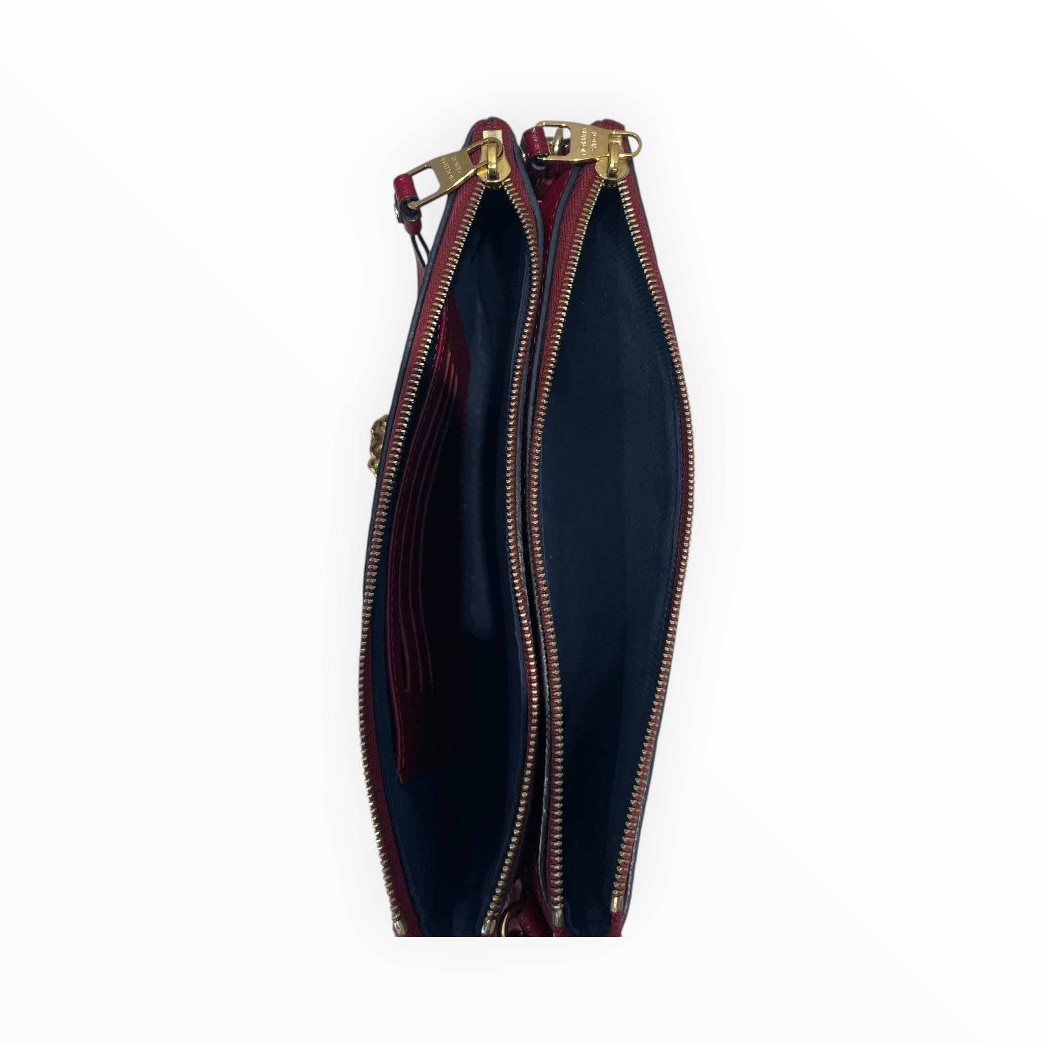 LOUIS VUITTON/Cross Body Bag/Leather/RED/Empreinte Pochette view 5