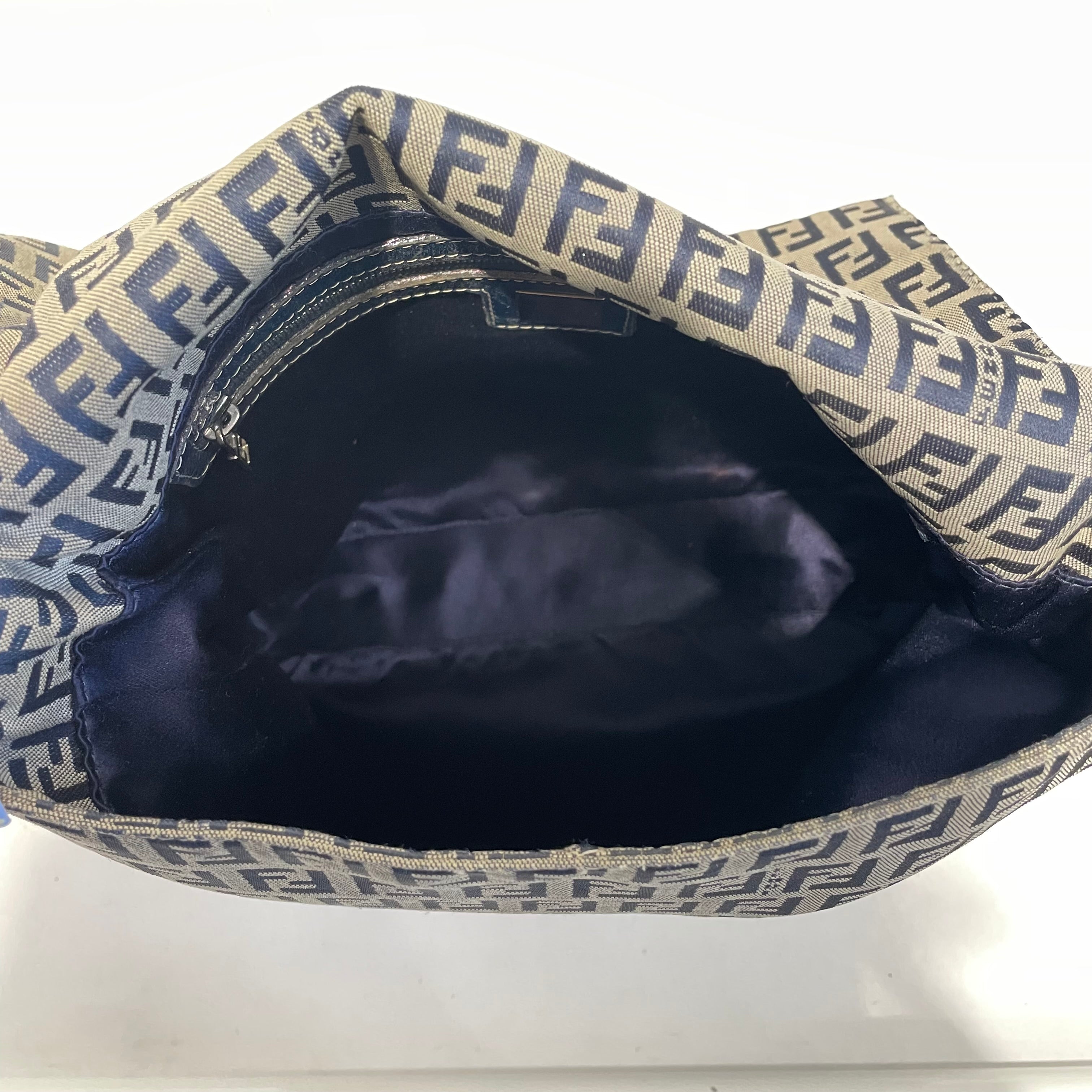 FENDI/Bag/Monogram/Cotton/NVY/mama baguette shoulder bag view 3