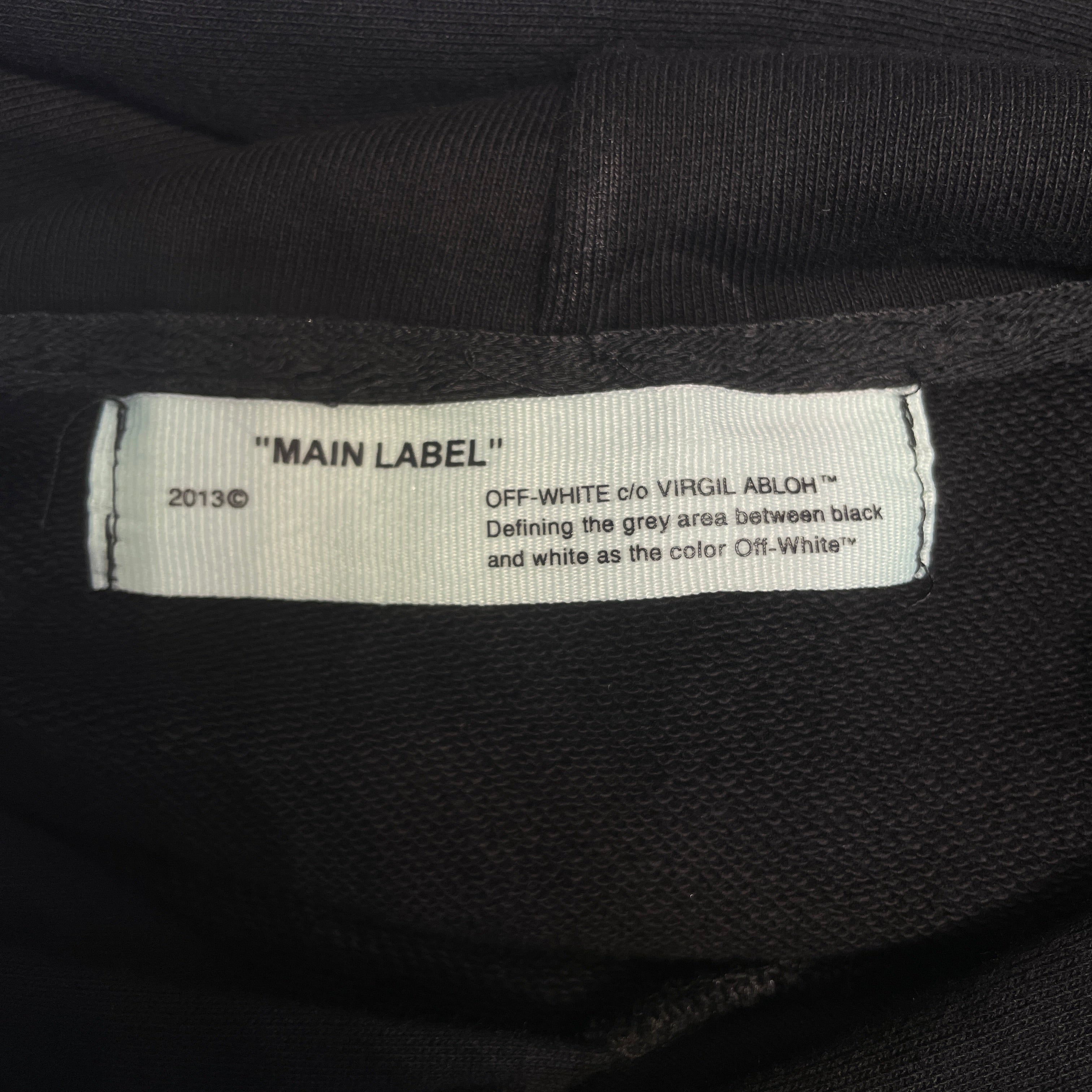 OFF-WHITE/Sweatshirt/S/Cotton/BLK/Spray Paint view 3
