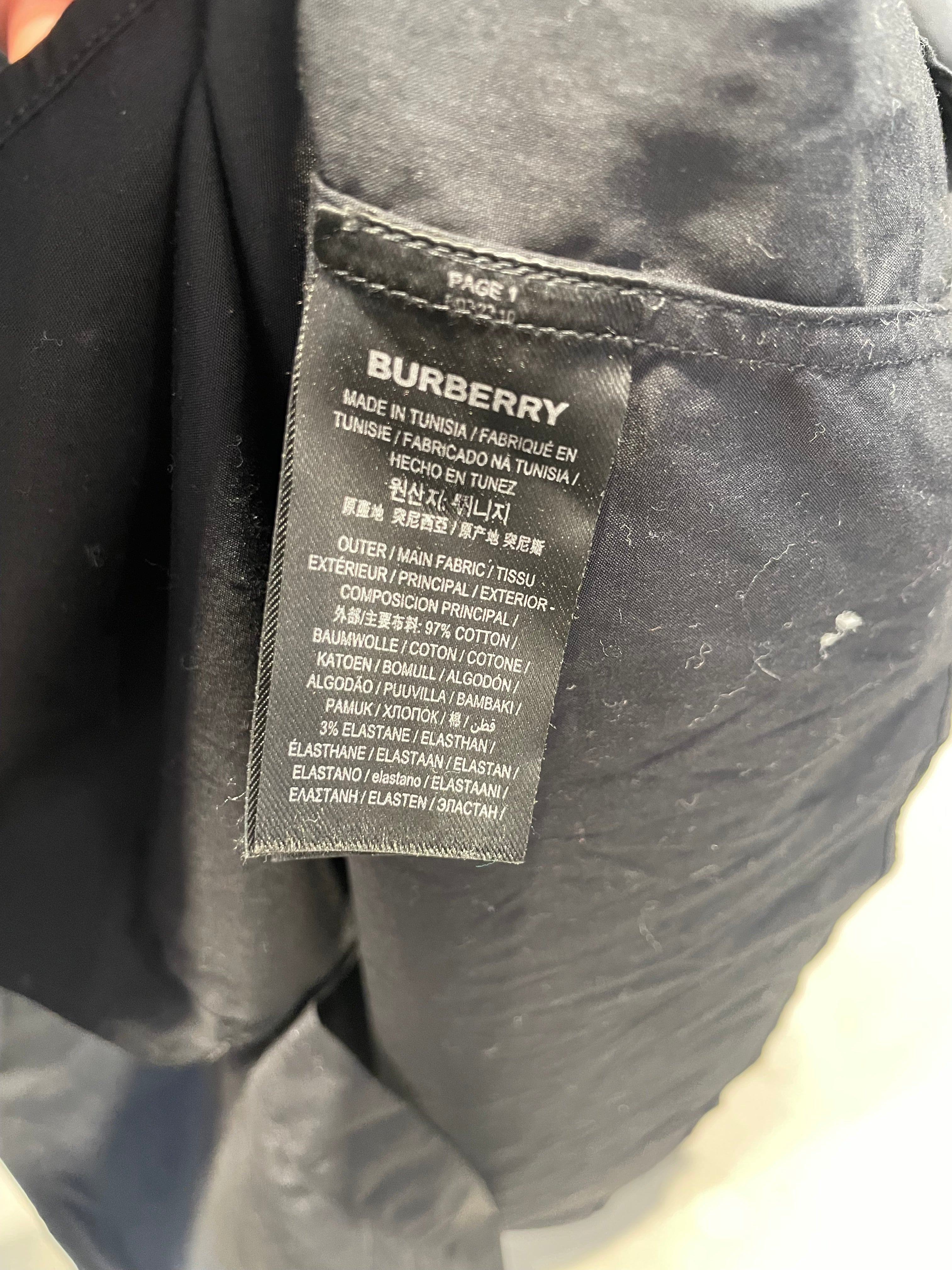 BURBERRY LONDON/T-Shirt/XXXL/Cotton/BLK/London Button-Up view 4