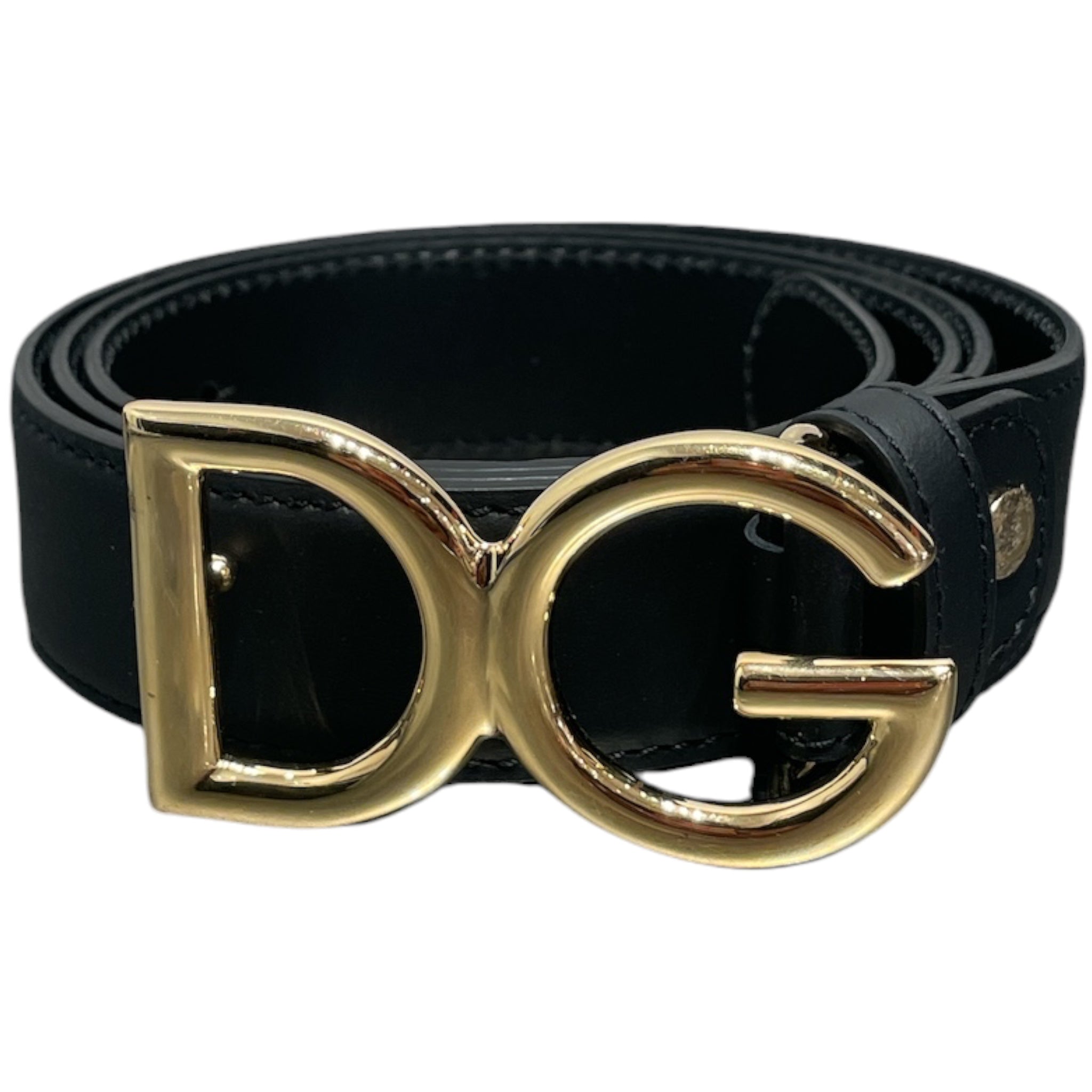 DOLCE&GABBANA/Belt/Leather/BLK/L's/D&G LOGO BUCKLE view 1